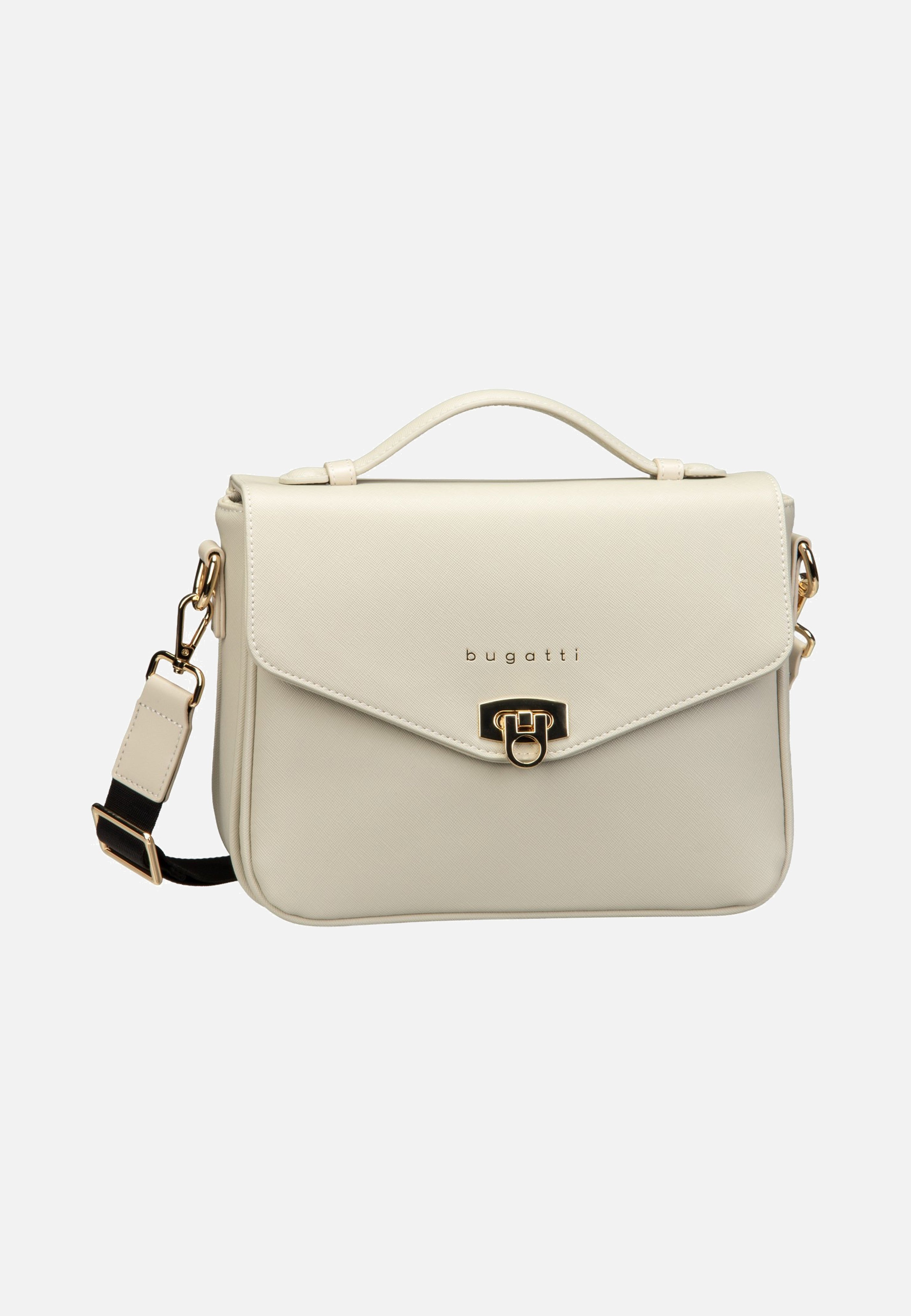 Bugatti Ella Saffiano Classic Bag Beige Schultertasche