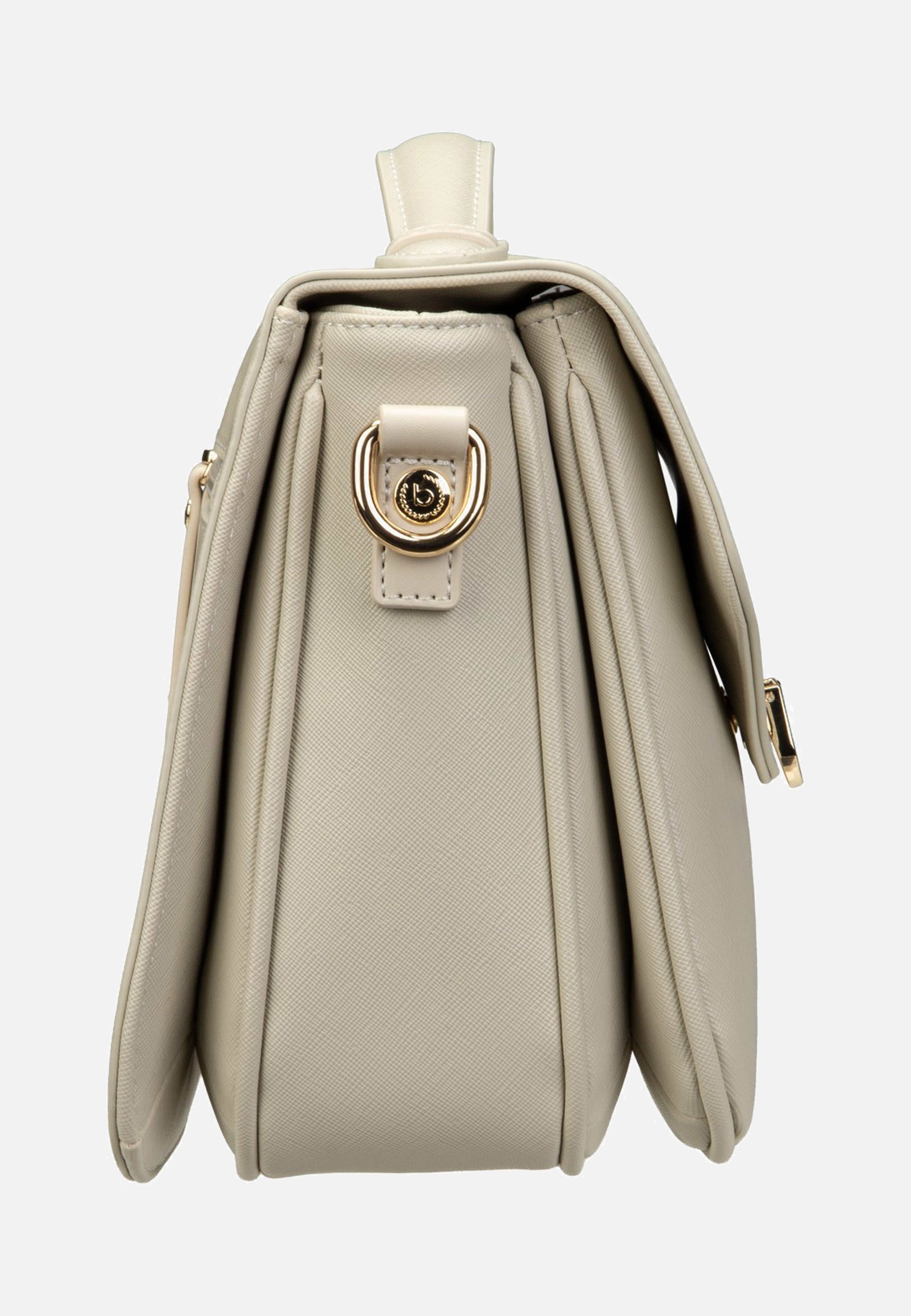 Bugatti Ella Saffiano Classic Bag Beige Schultertasche