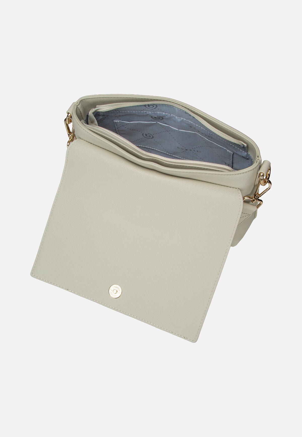 Bugatti Ella Saffiano Shoulder Bag Beige Schultertasche