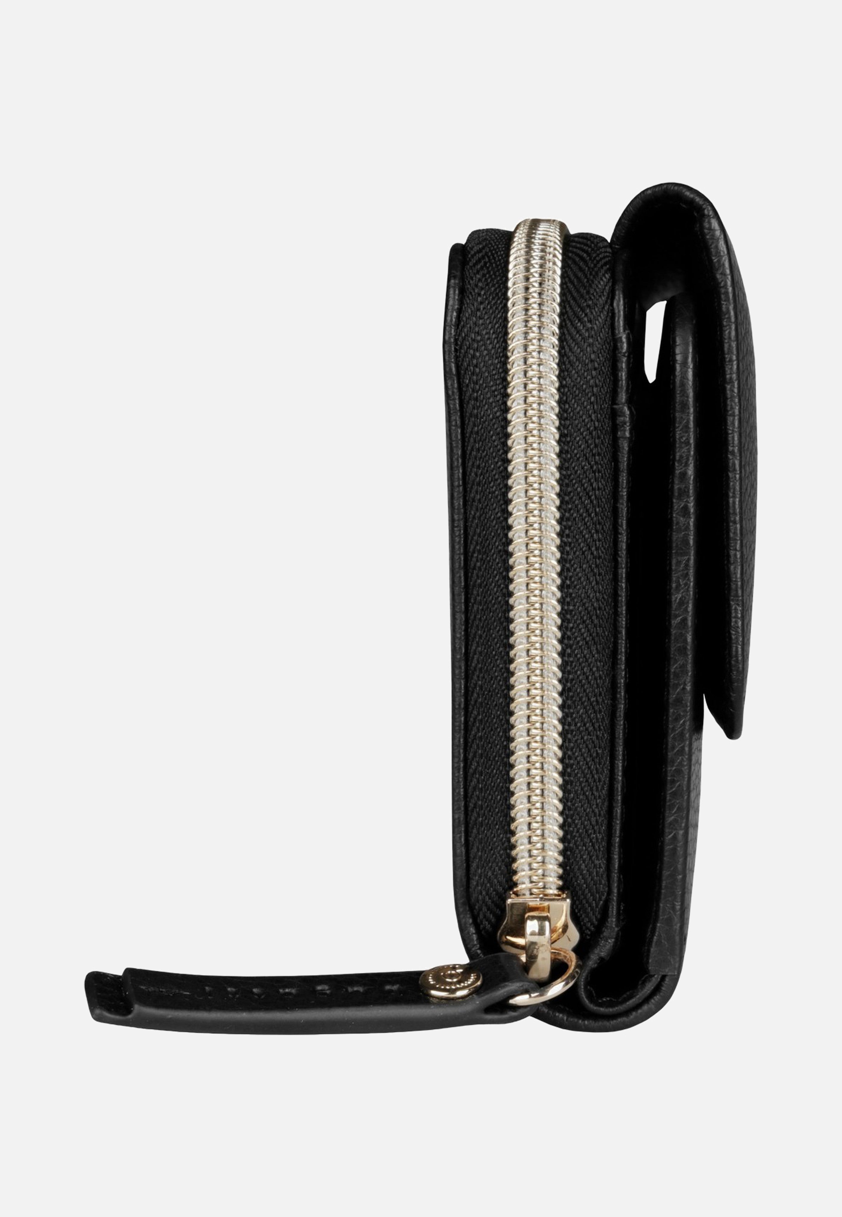 Bugatti Emilia Ladies Long Wallet With Flap Black Wallet