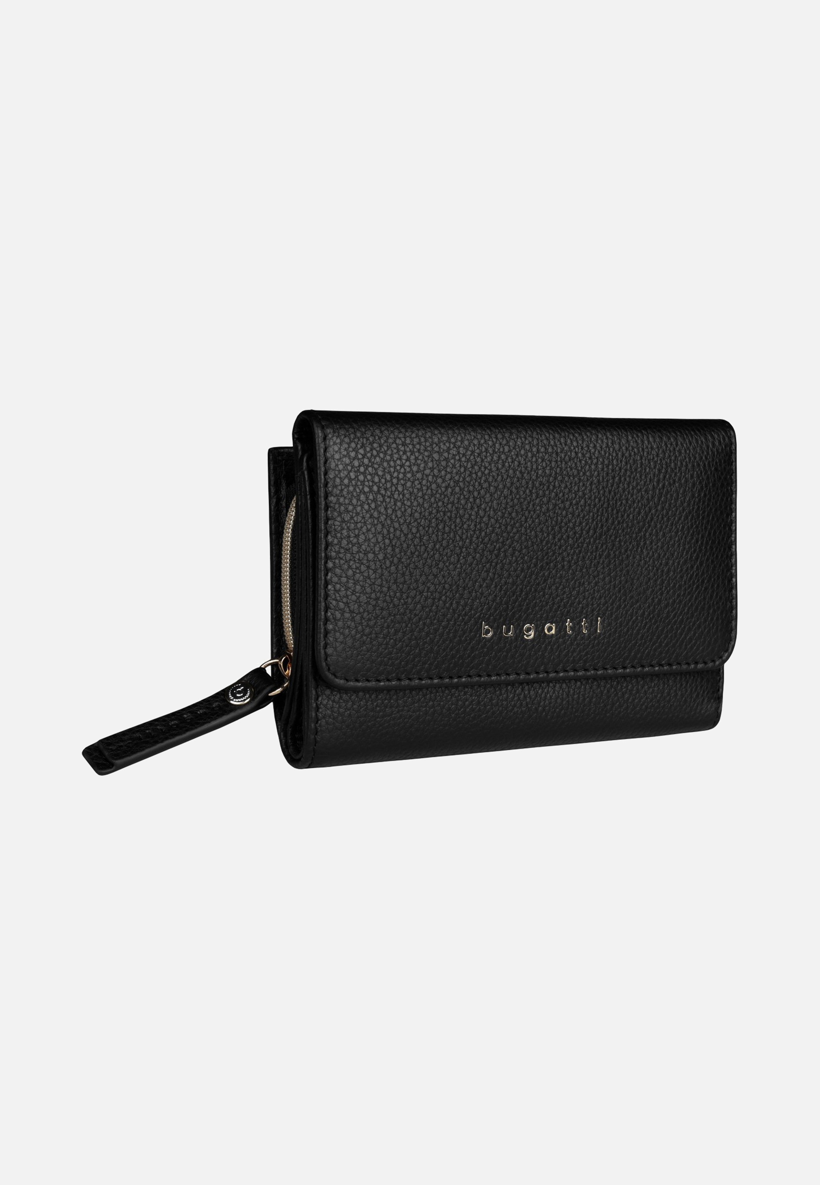 Bugatti Emilia Ladies Wallet With Flap Black Wallet