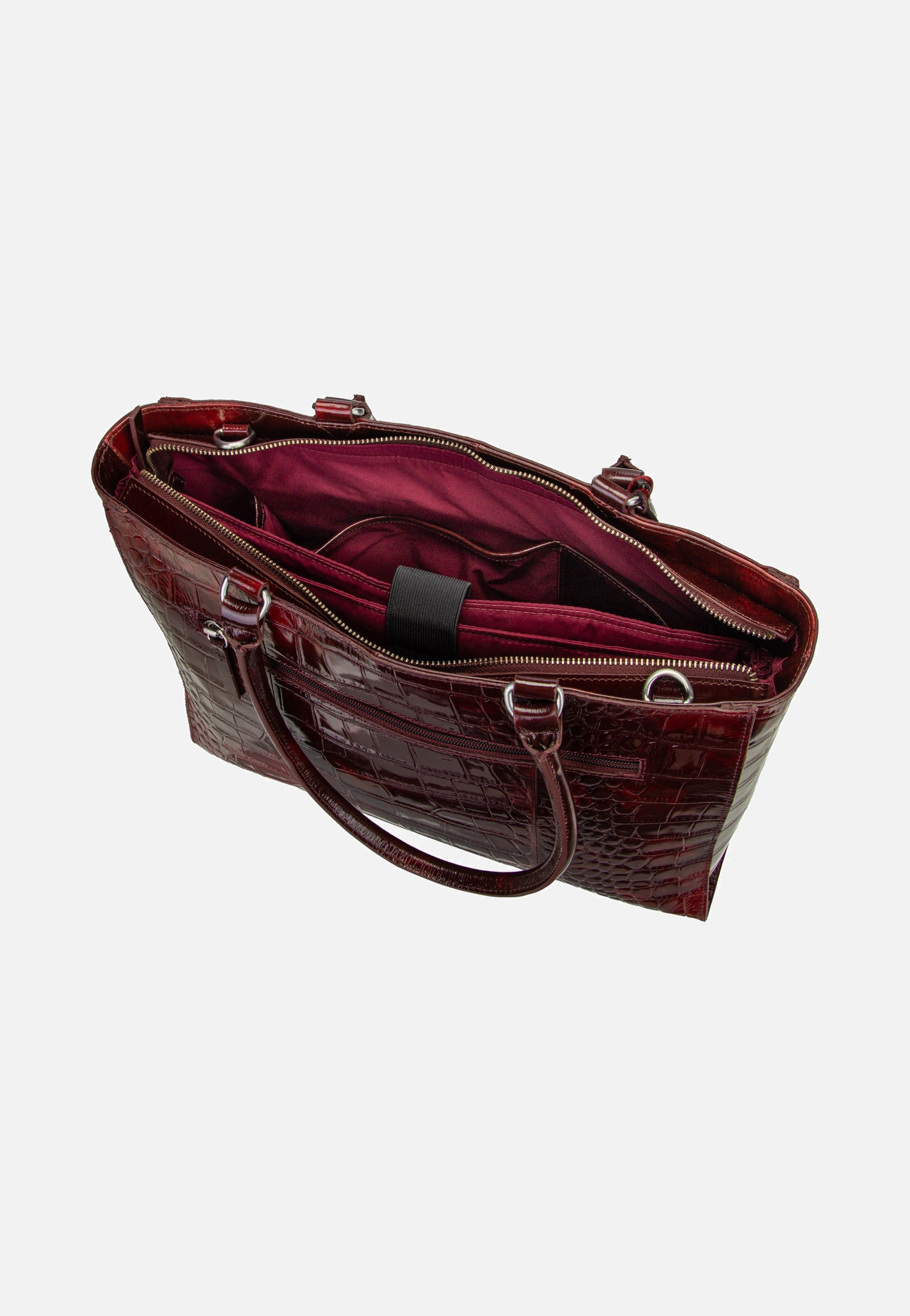 Burkely Cool Colbie 1000853 Burgundy Patent Laptop Bag