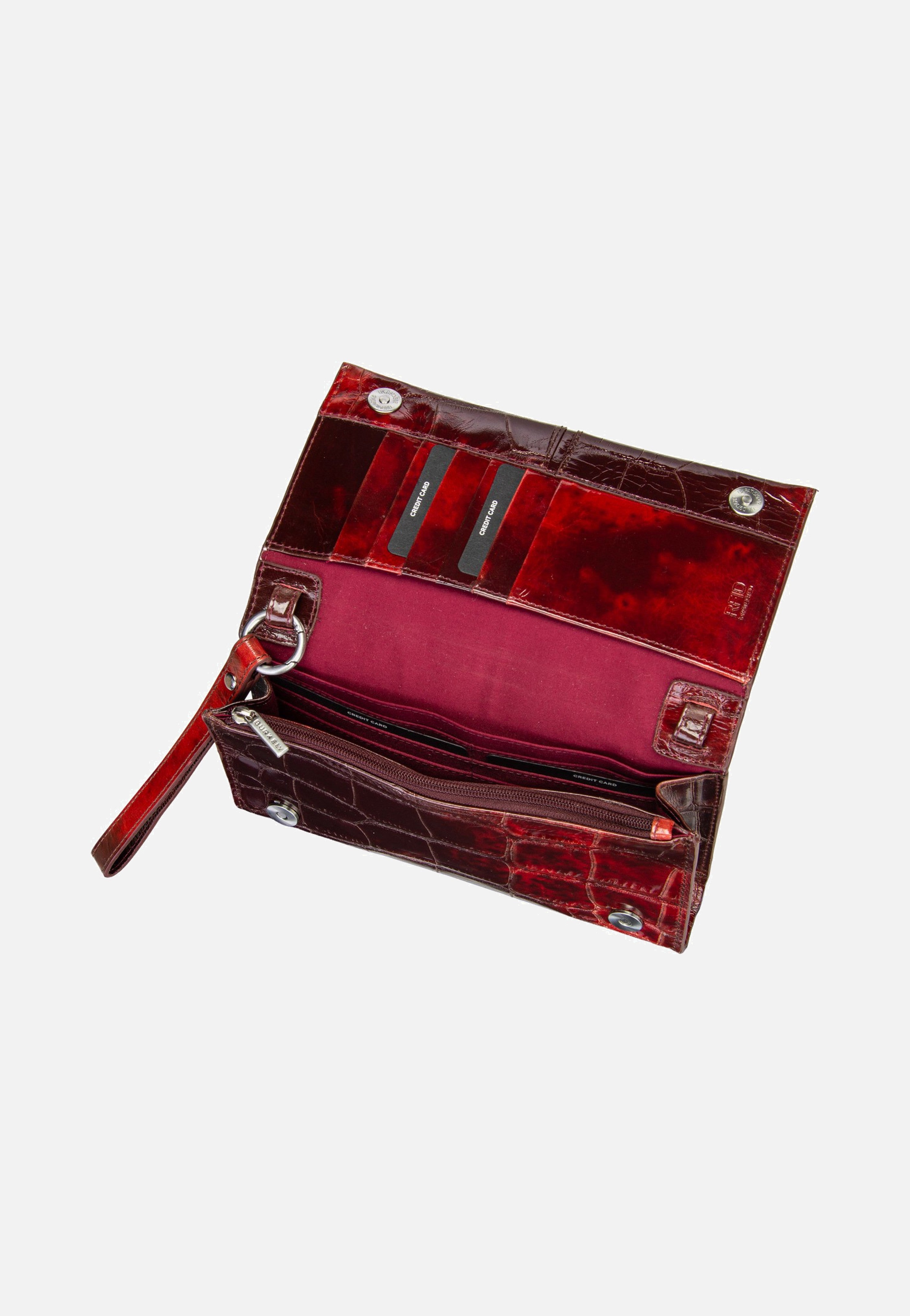 Burkely Cool Colbie 1000859 Burgundy Patent Crossbody Bag