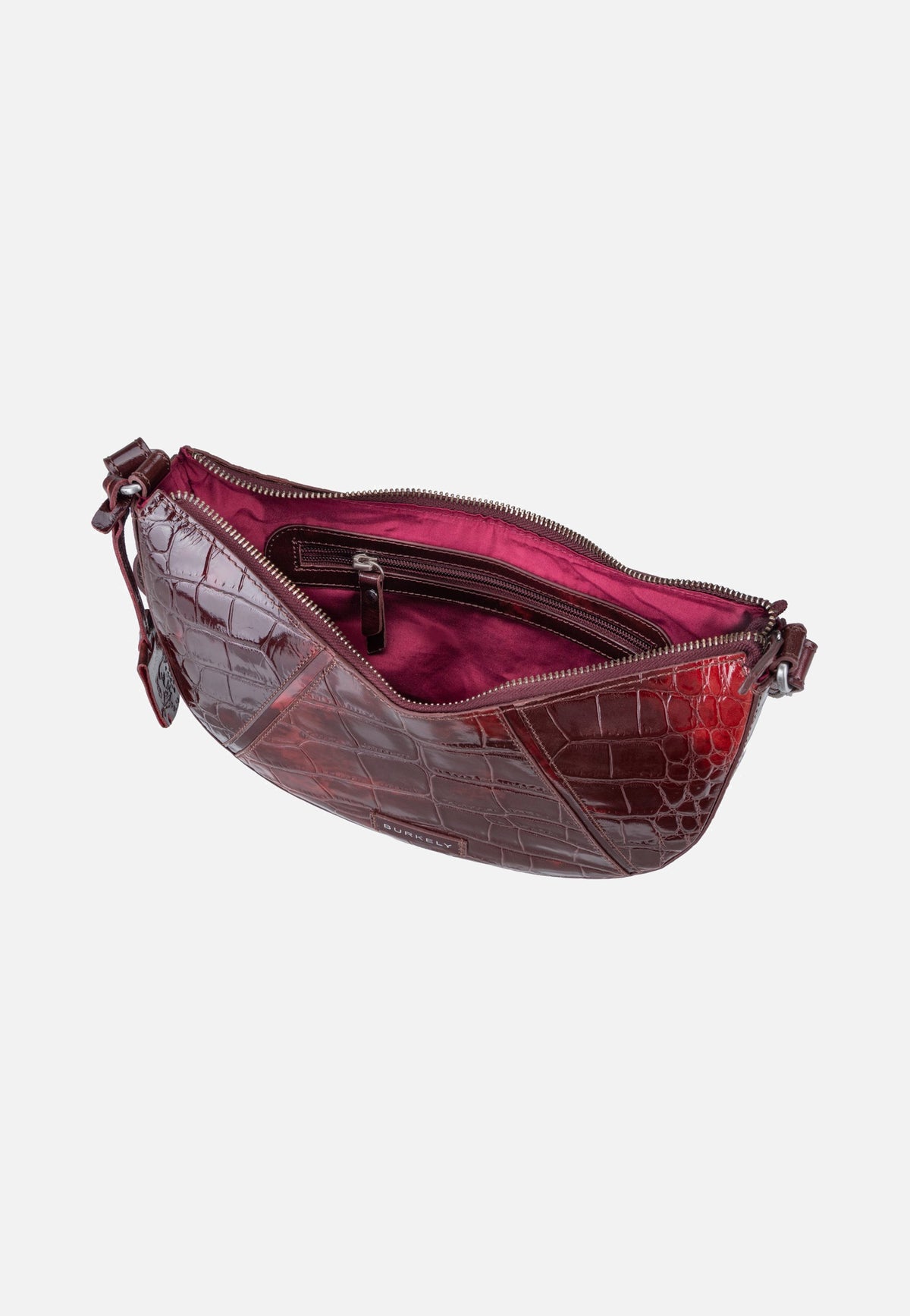 Burkely Cool Colbie 1000863 Burgundy Patent Crossbody Bag