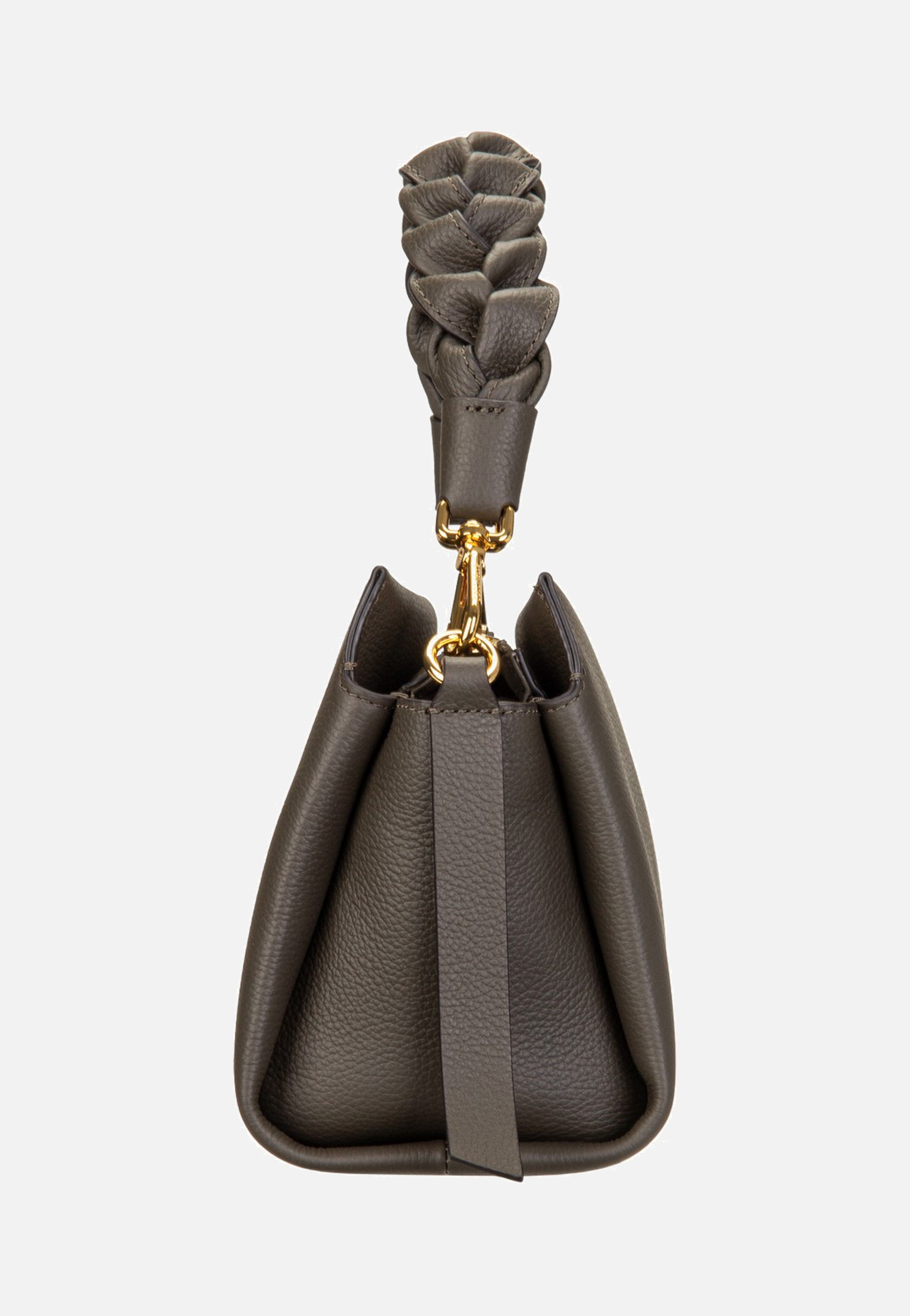 Coccinelle Boheme Grana Double 5801 Fango/Honey Handle Bag