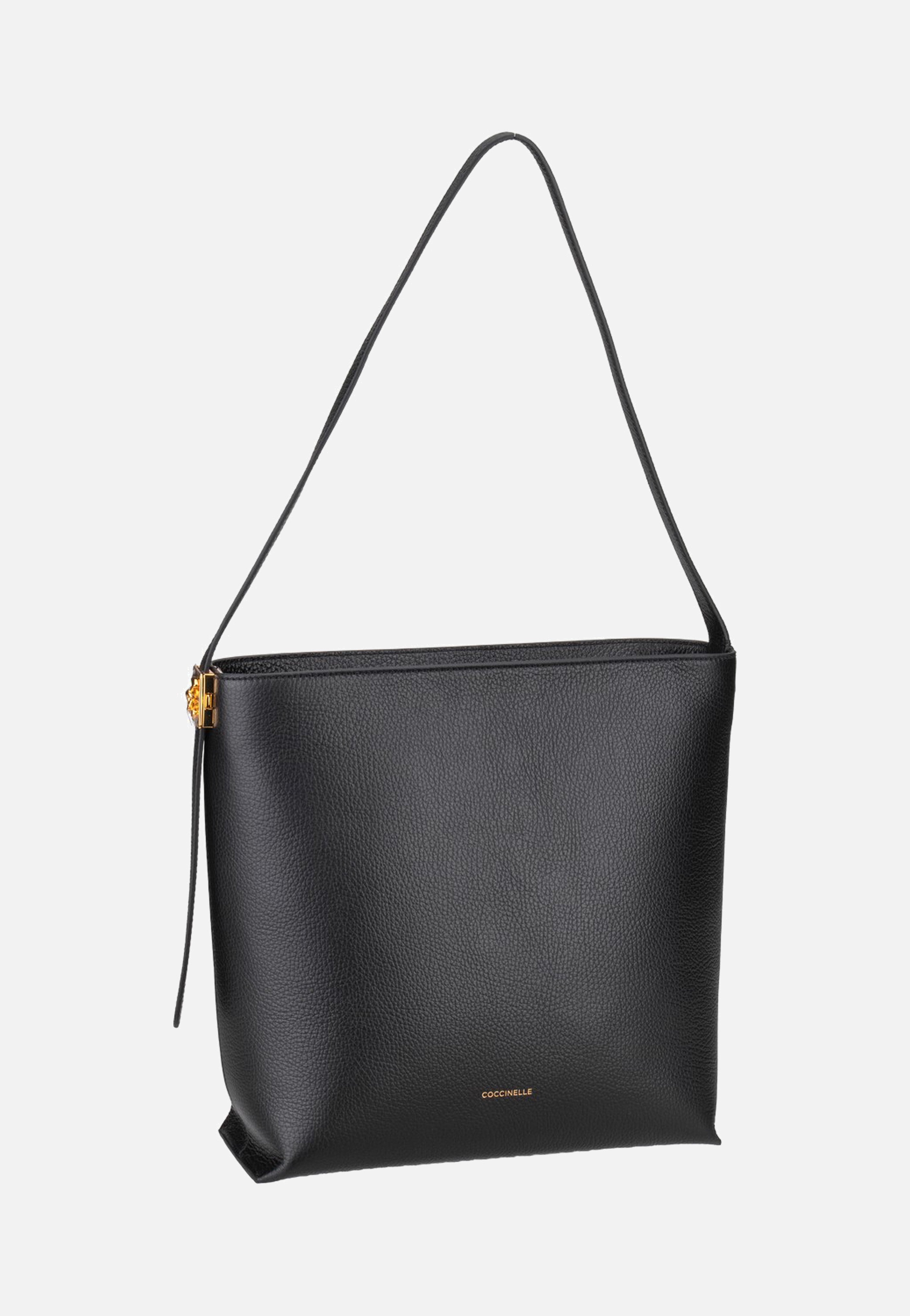 Coccinelle C-Me Lock 1302 Noir Hobo Bag