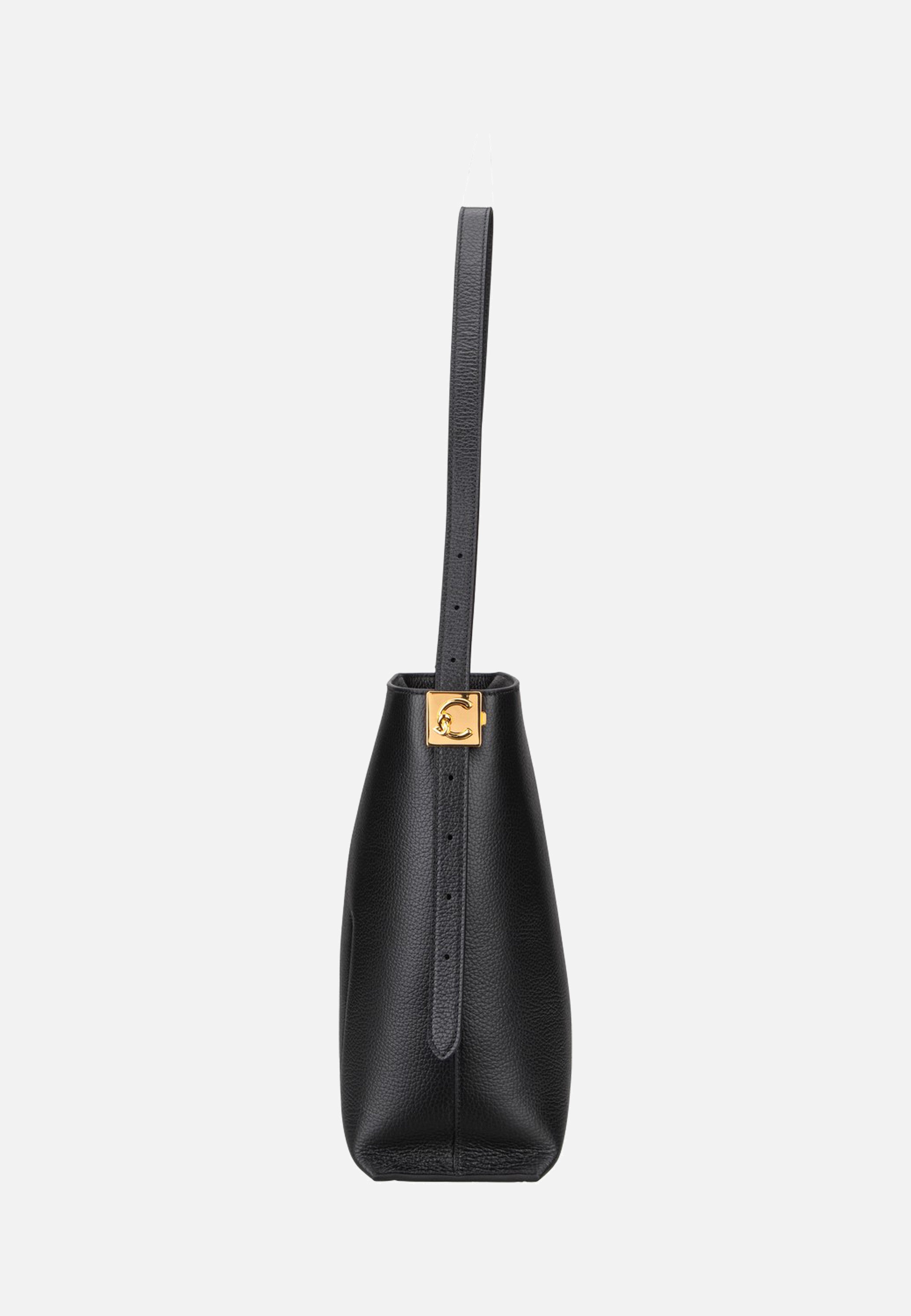 Coccinelle C-Me Lock 1302 Noir Hobo Bag