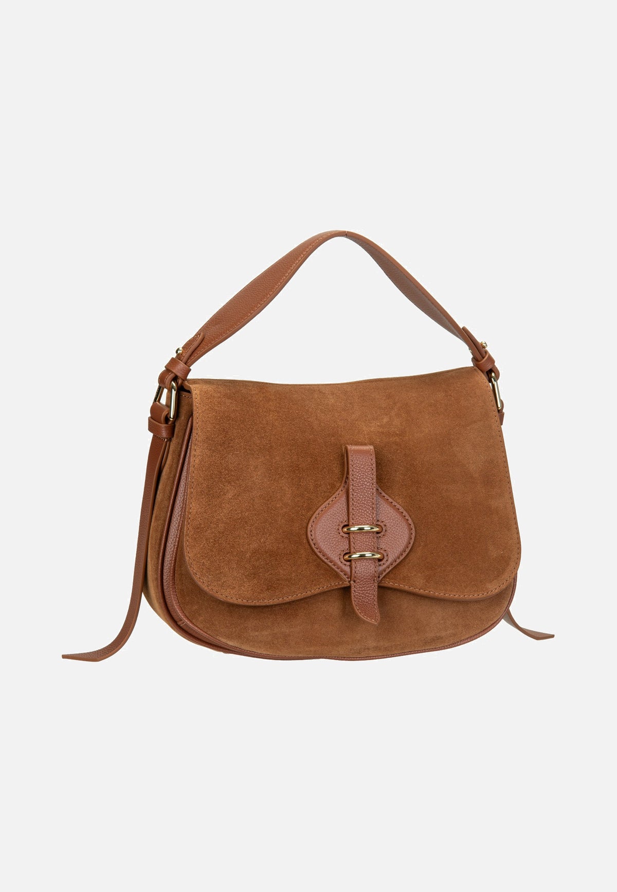 Coccinelle Mavery Suede Bi 1801 Cognac/Cognac Crossbody Bag