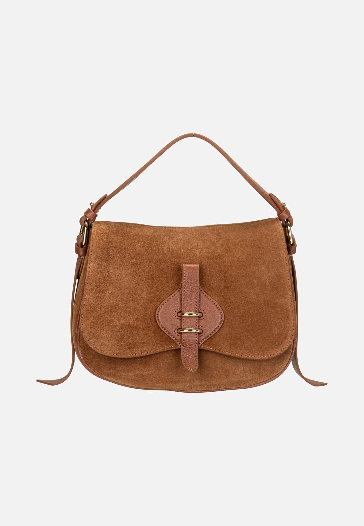 Coccinelle Mavery Suede Bi 1801 Cognac/Cognac Crossbody Bag