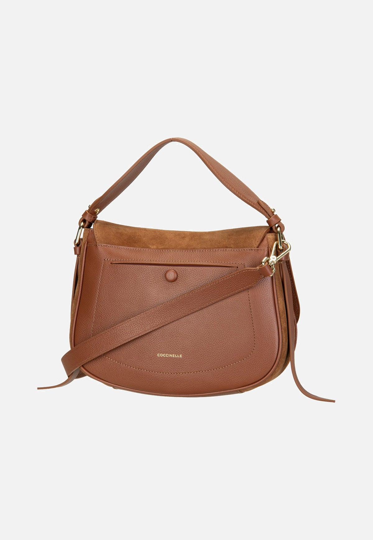 Coccinelle Mavery Suede Bi 1801 Cognac/Cognac Crossbody Bag