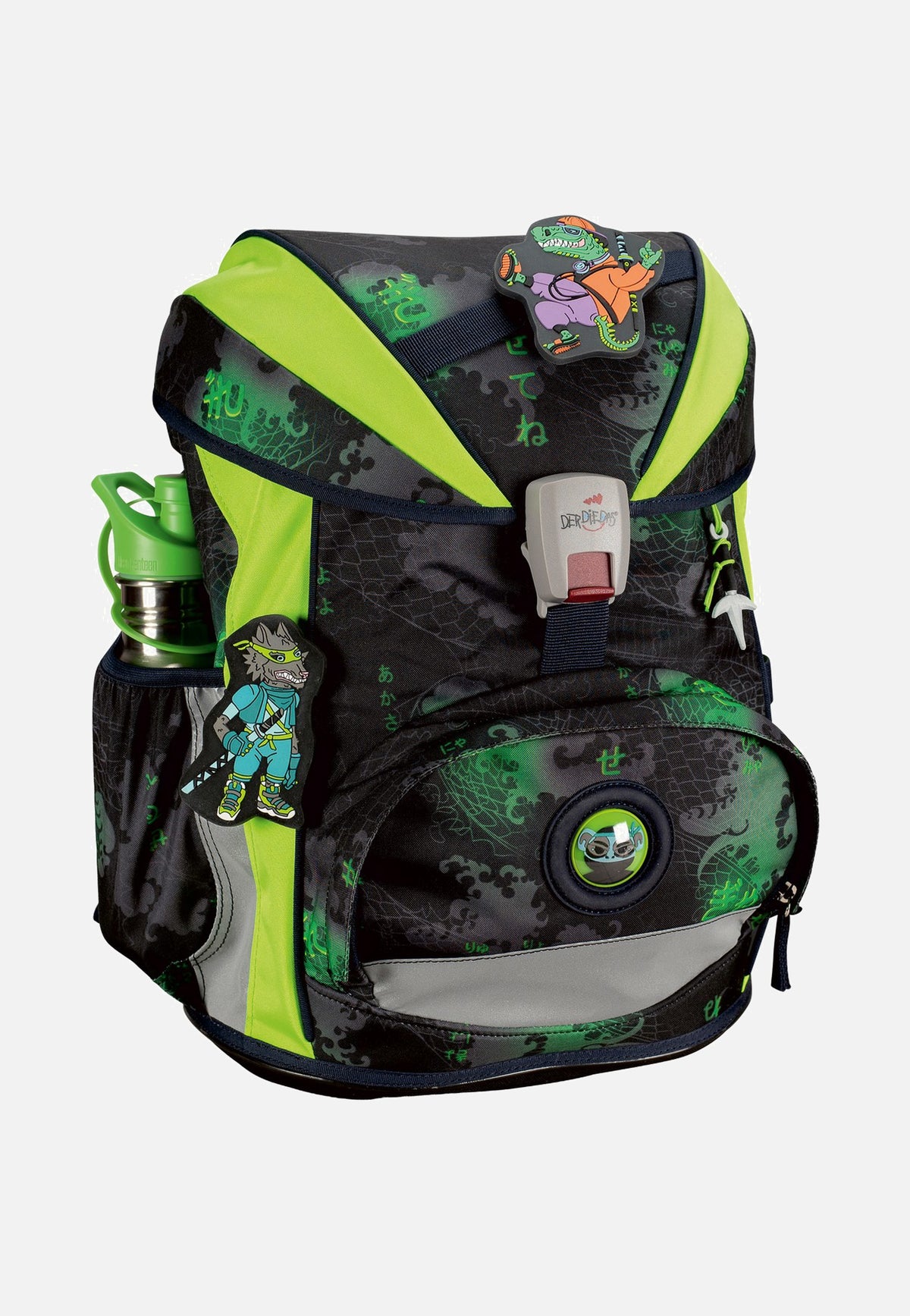 DerDieDas ErgoFlex Superlight Set Funny Fighter Schulrucksack