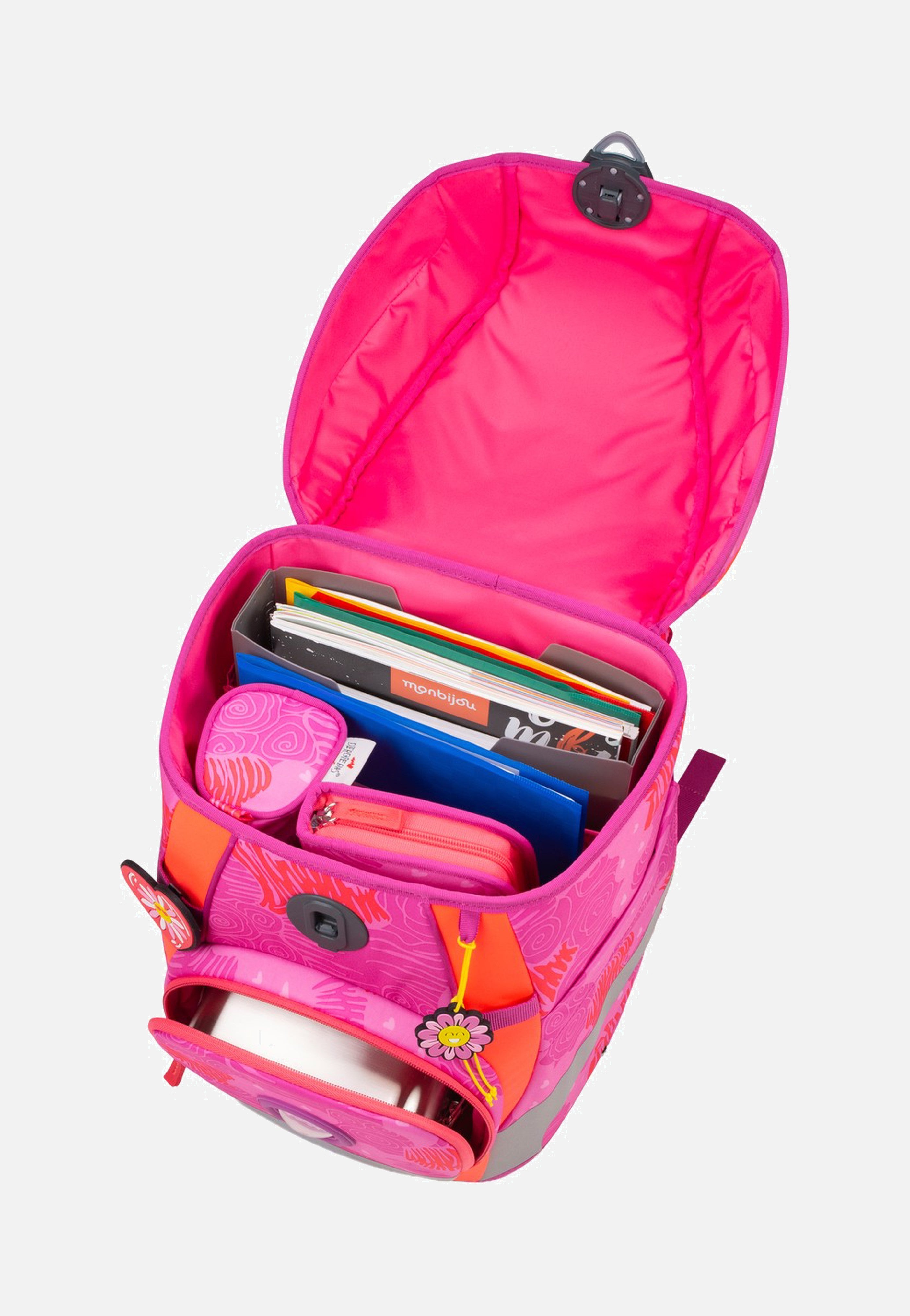 DerDieDas ErgoFlex Tiny Set Roses School Rucksack