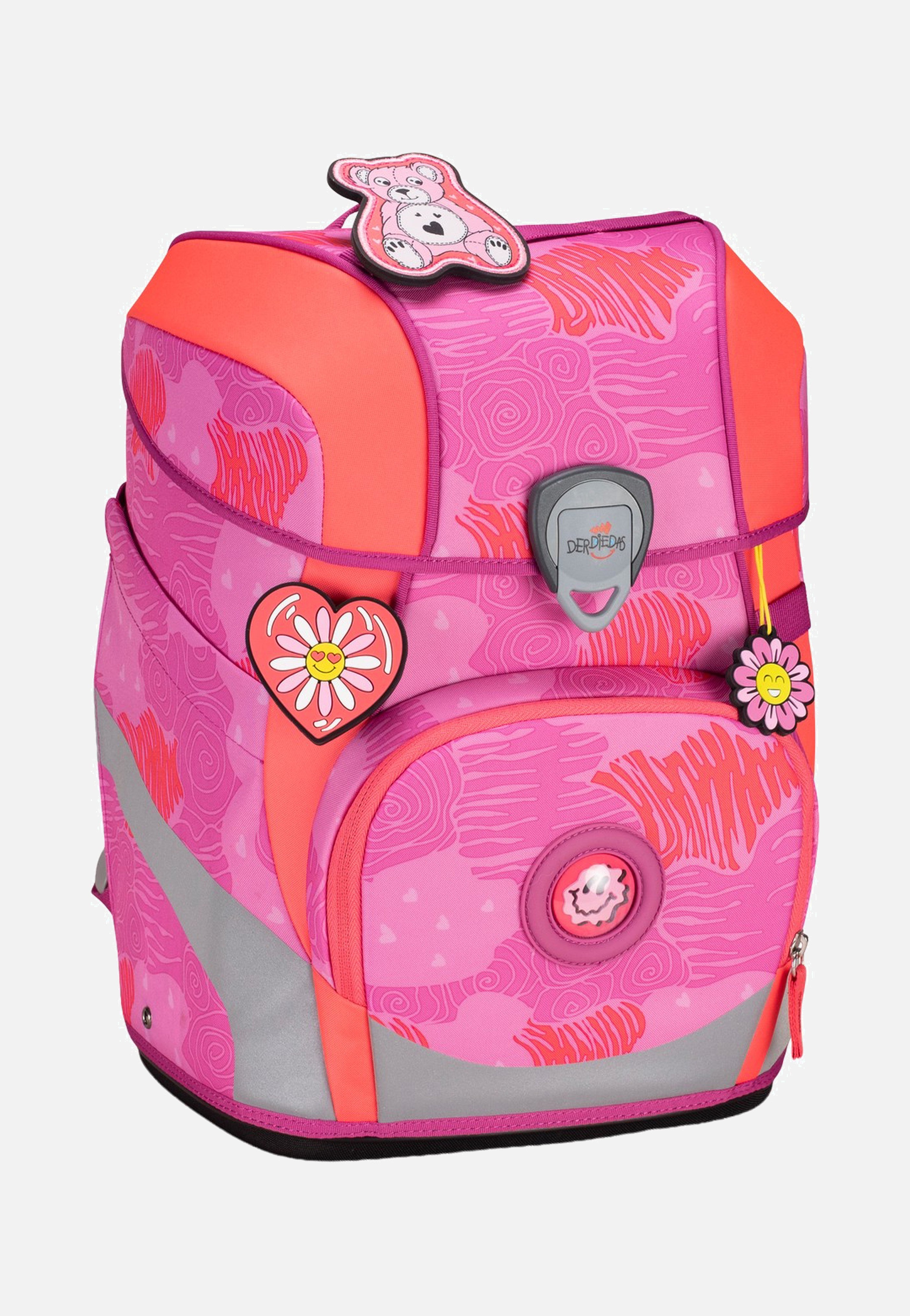 DerDieDas ErgoFlex Tiny Set Roses School Rucksack