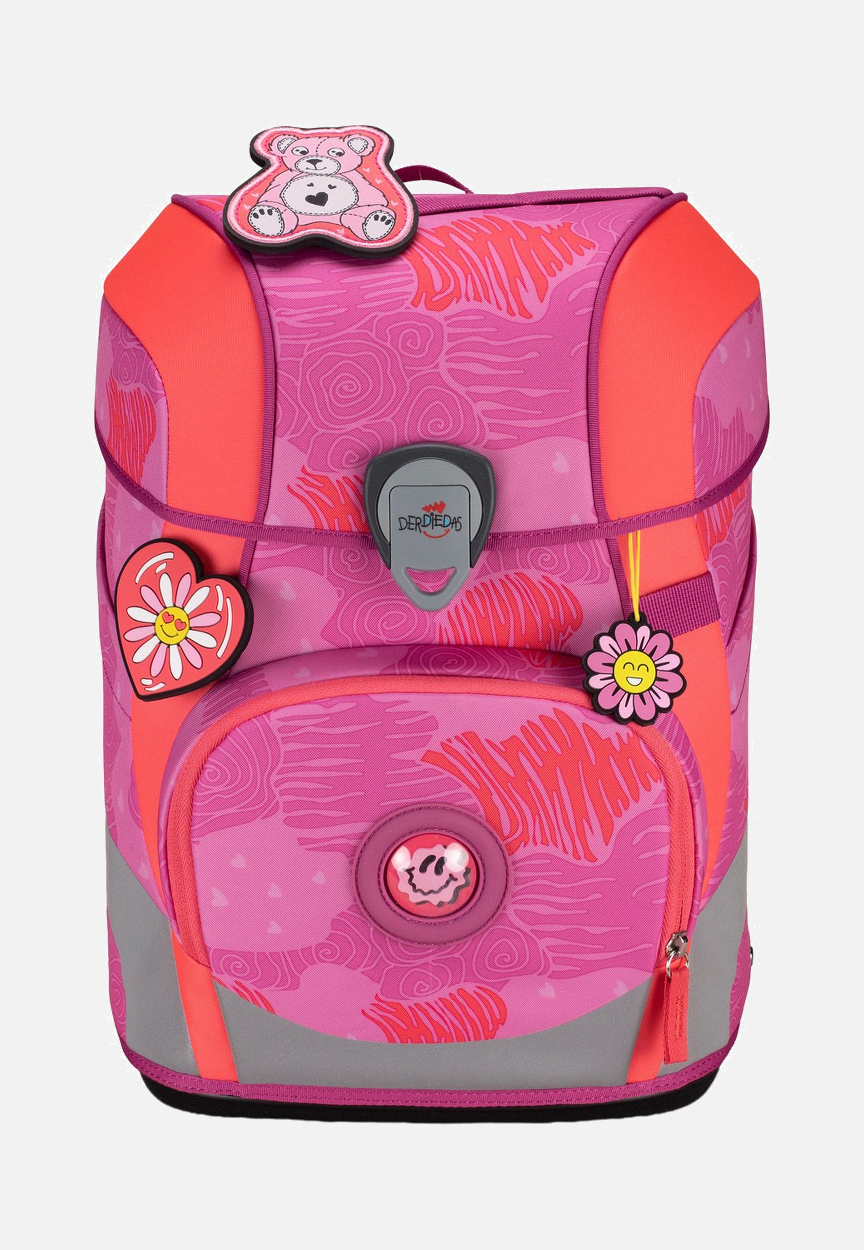 DerDieDas ErgoFlex Tiny Set Roses School Rucksack