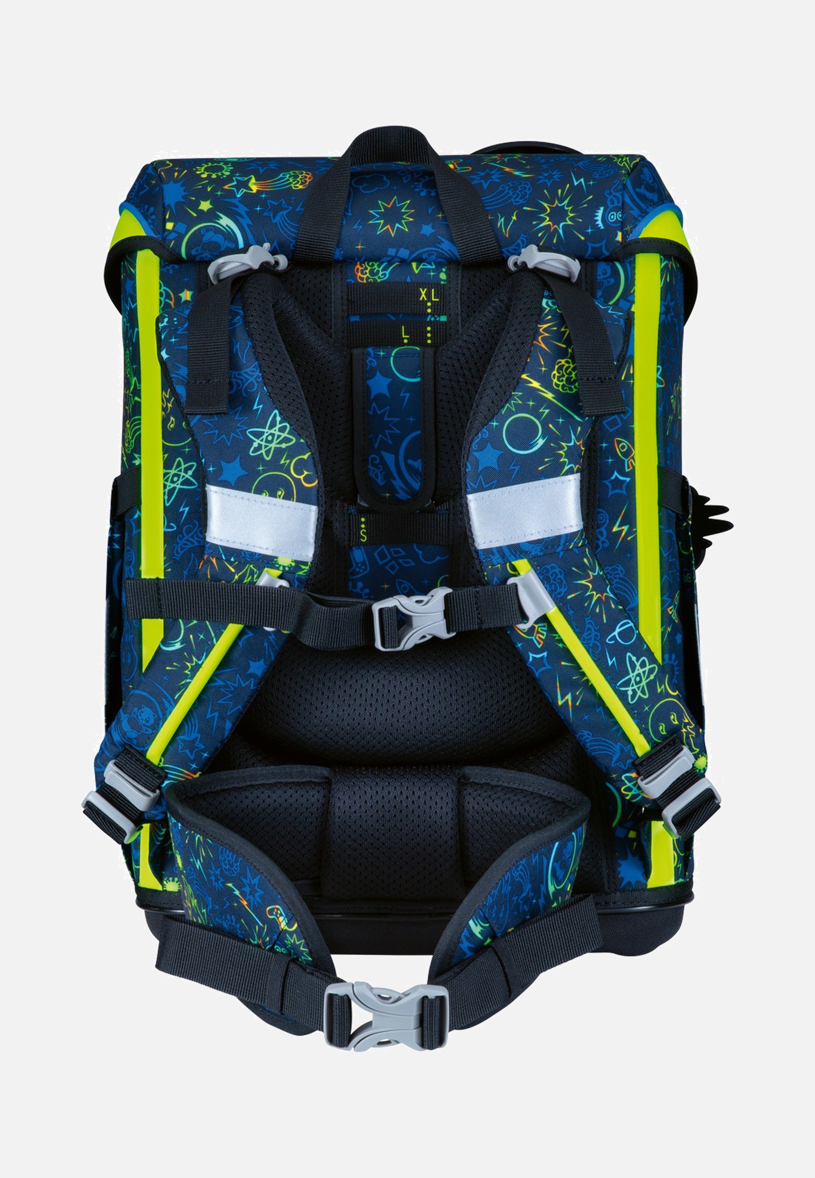 DerDieDas ErgoFlex Easy Set Neon Crazy School Rucksack