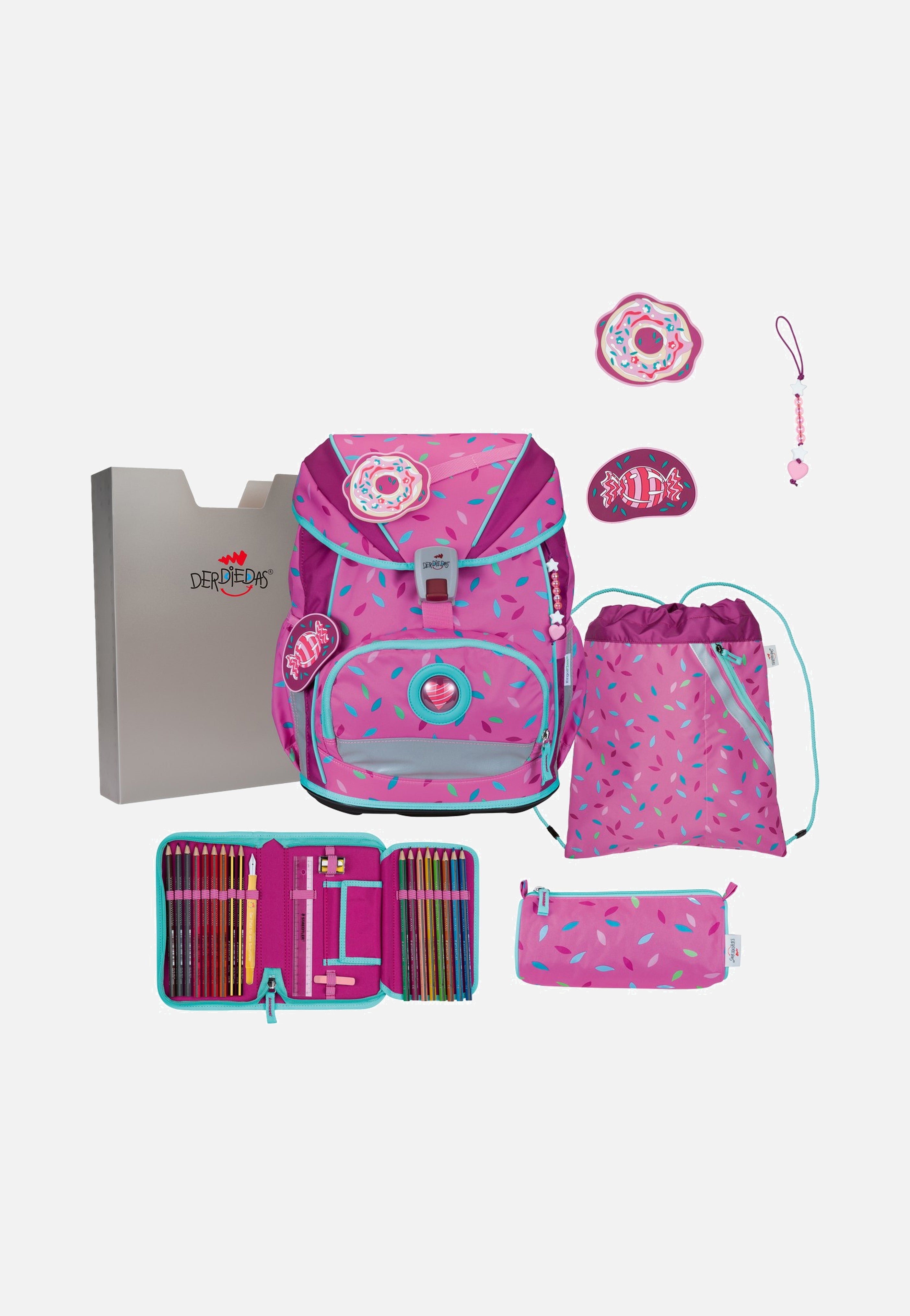 DerDieDas ErgoFlex Superlight Set Sweet Sprinkles School Rucksack