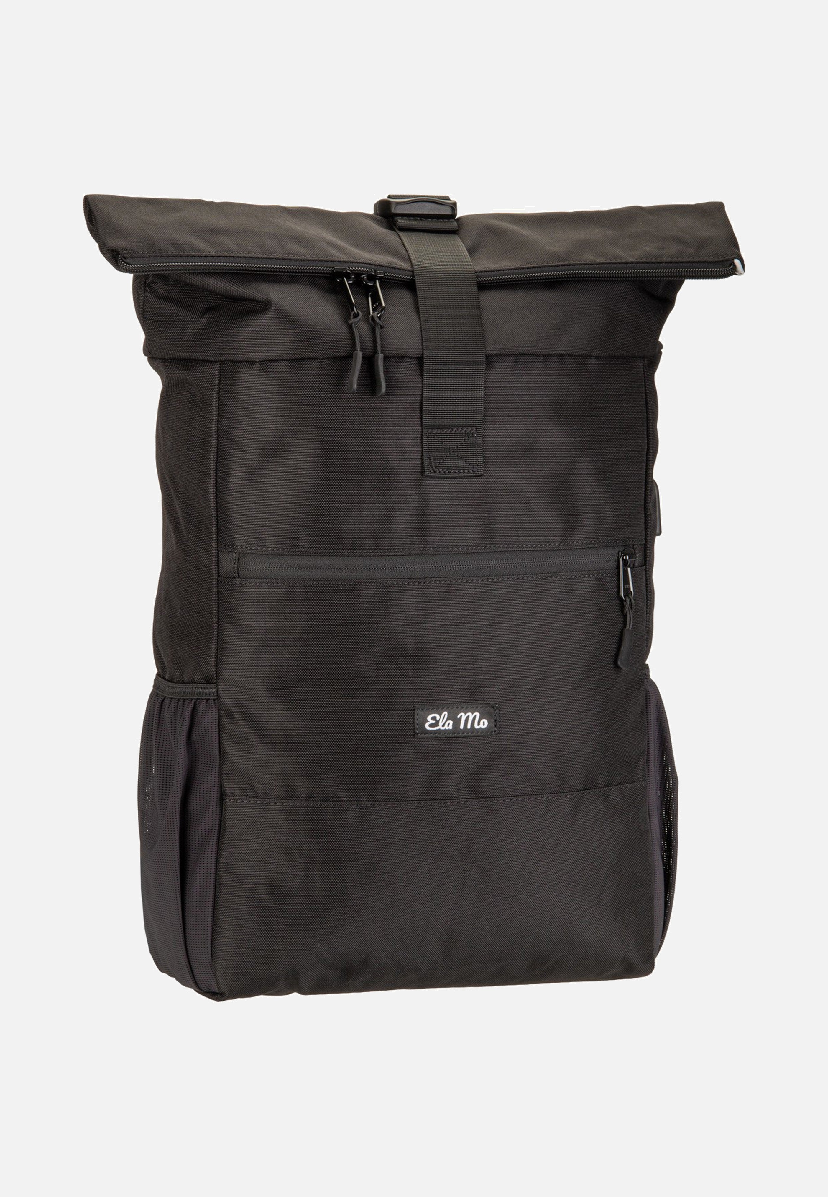 Ela Mo Rolltop Black Beautiful Rolltop Backpack