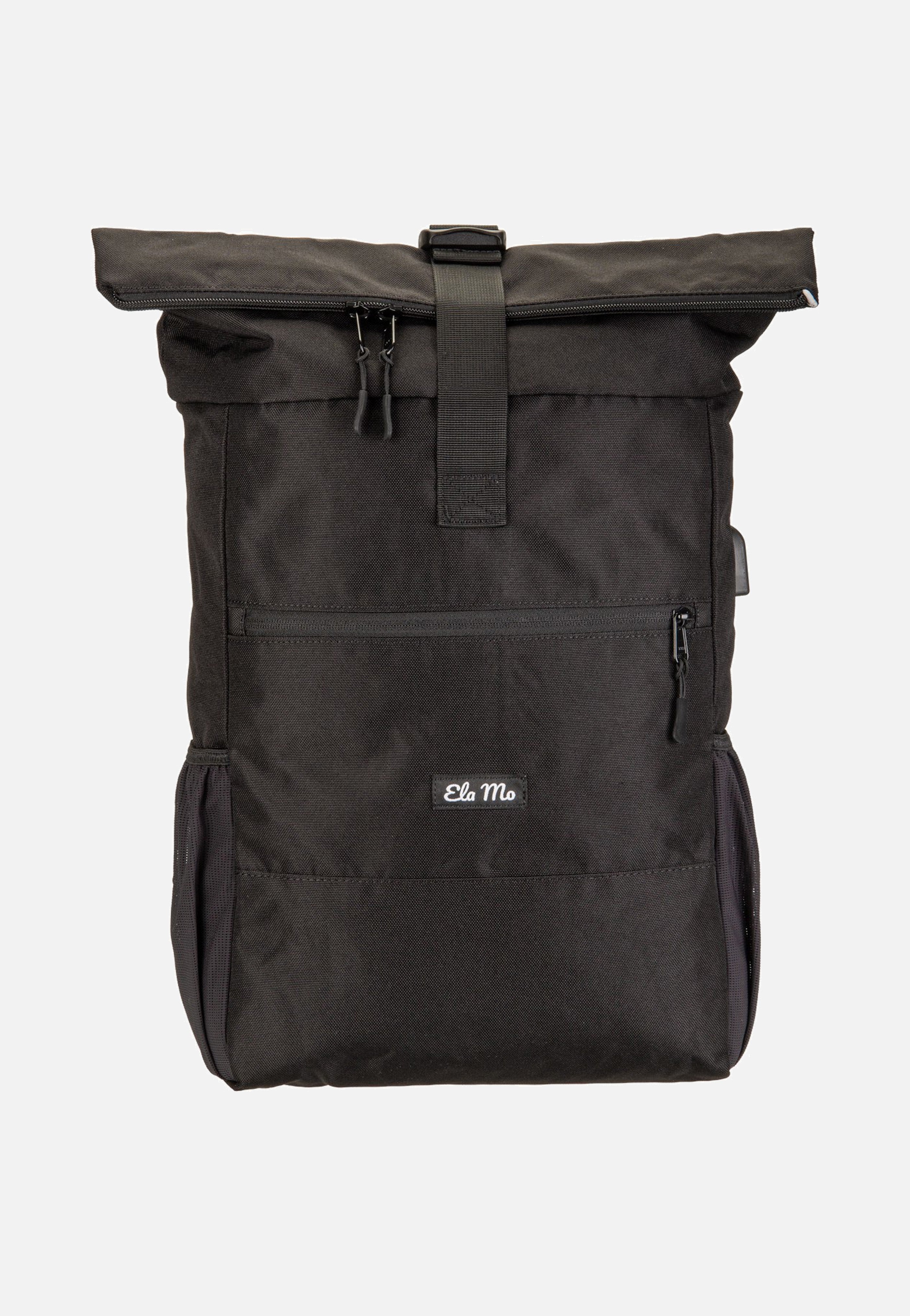 Ela Mo Rolltop Black Beautiful Rolltop Backpack