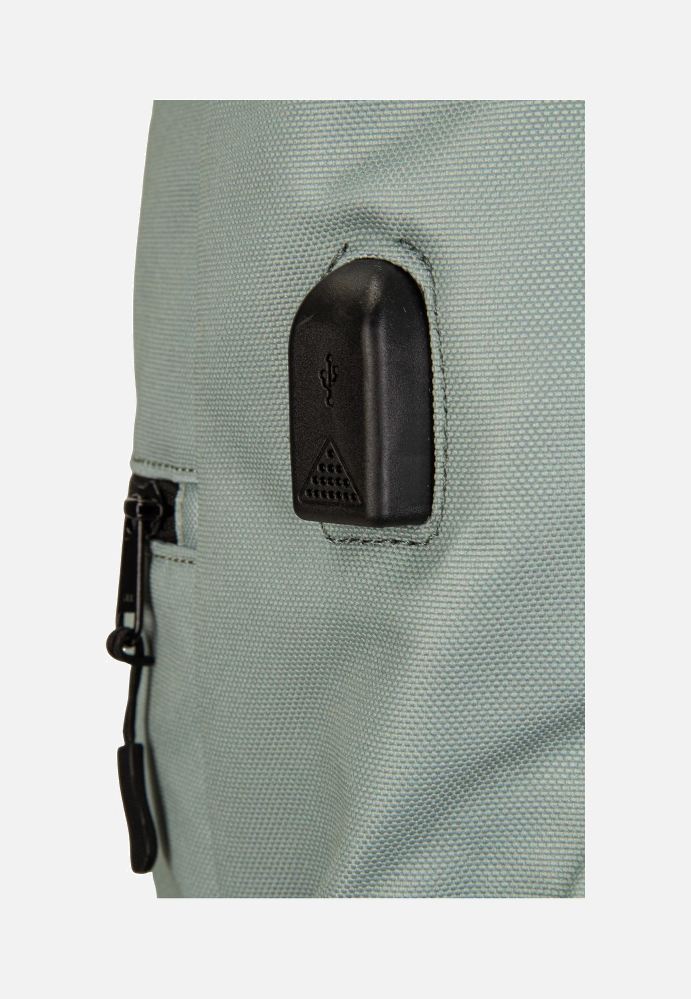 Ela Mo Rolltop Mintgrey Rolltop Rucksack