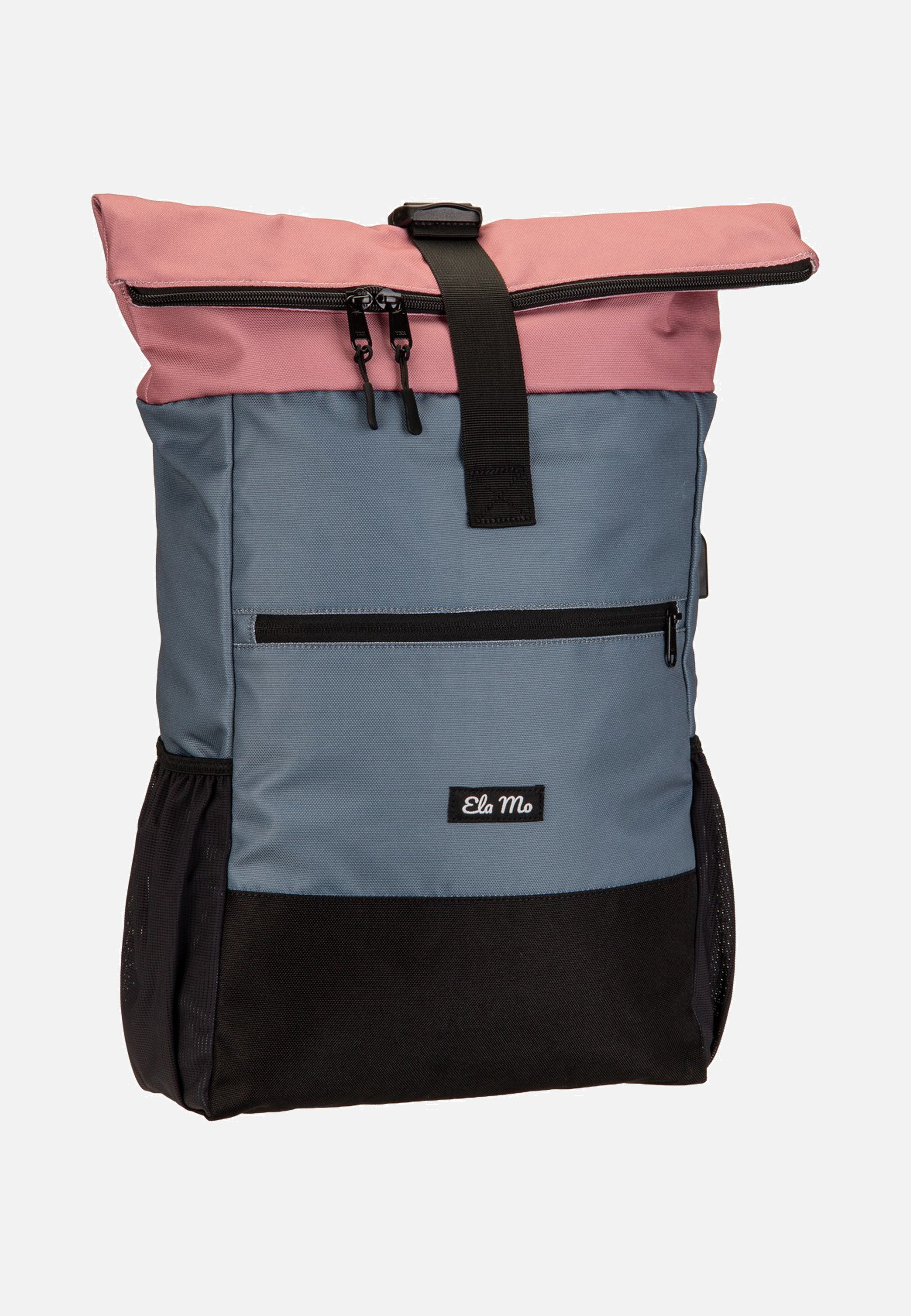 Ela Mo Rolltop Salmon Rolltop Backpack