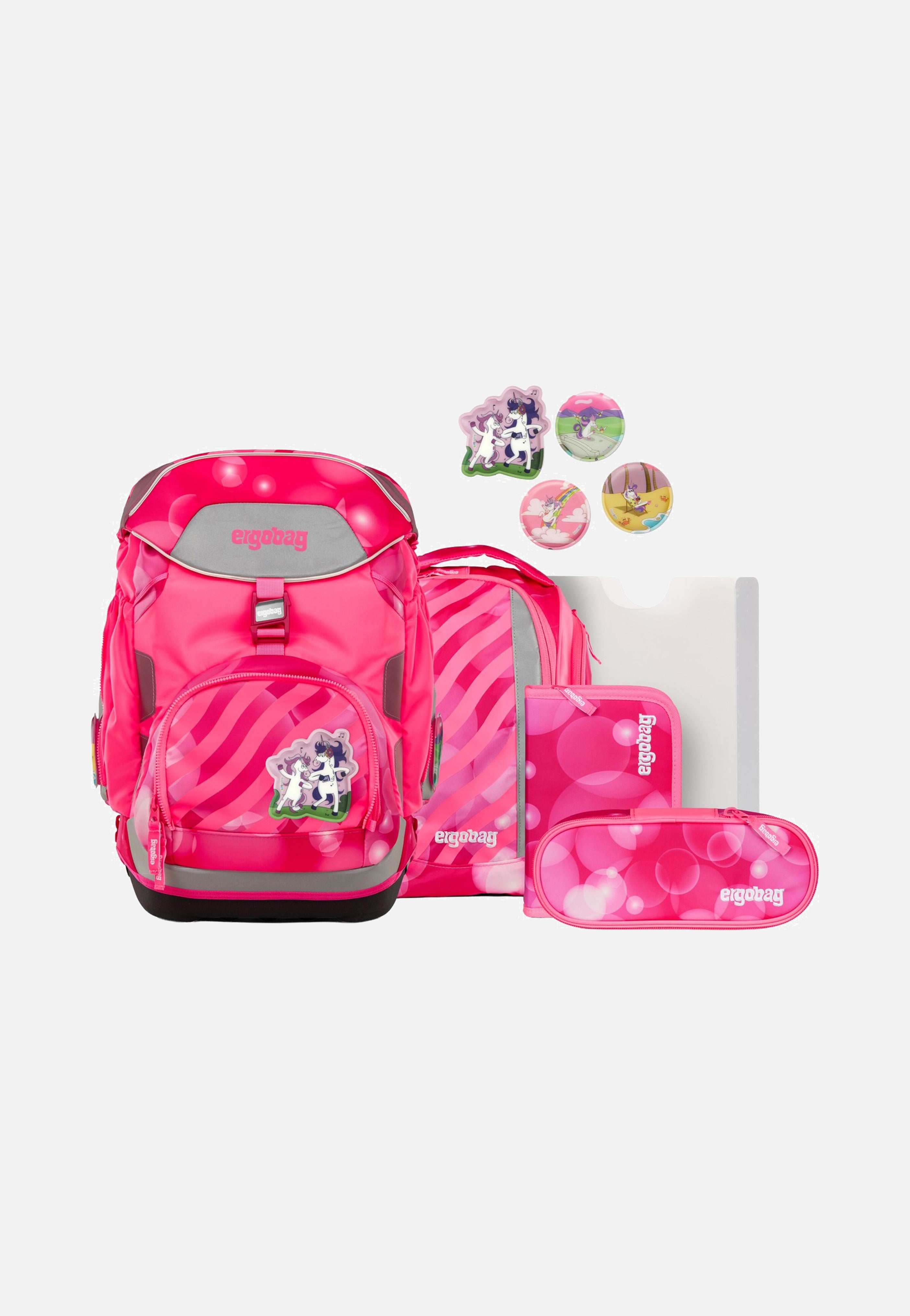 ergobag pack Set NEO KuntBärbuntes Einhorn School Bag