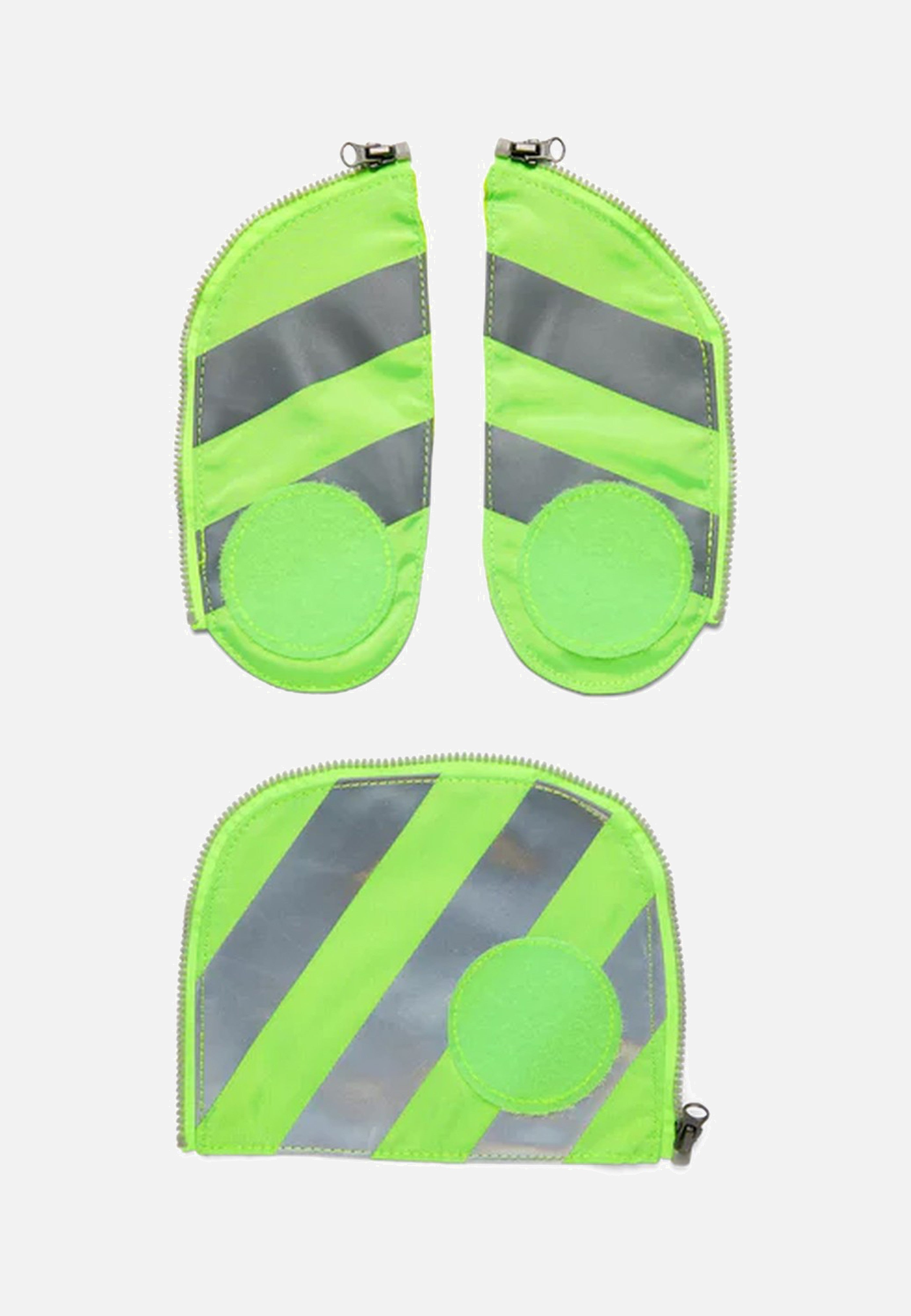 ergobag Zip-Set Reflektorstreifen Grün School Accessorie