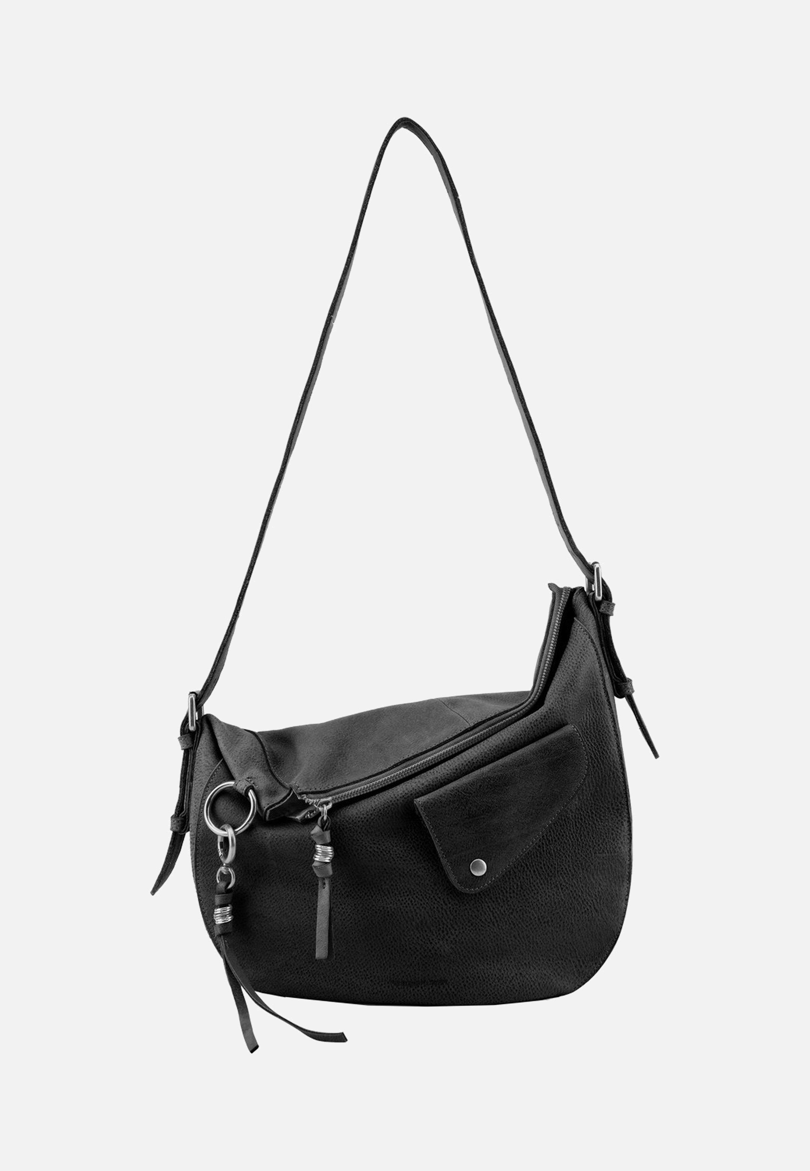 Fredsbruder My Forever Friend Shoulderbag With Front Pocket Black Schultertasche