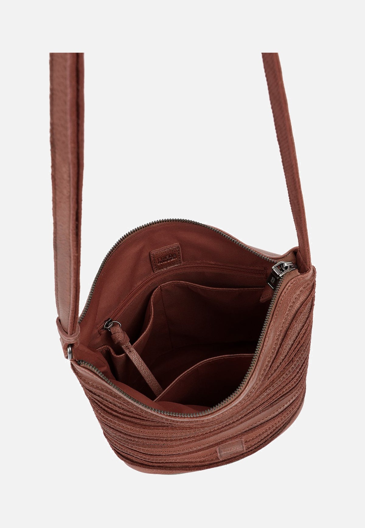 Fredsbruder Riffelinchen 927R Burned Sandalwood Crossbody Bag