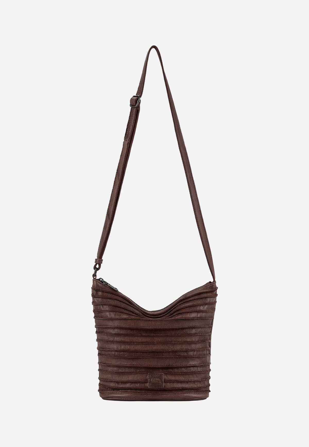 Fredsbruder Riffelinchen 927R Dark Choco Brown Crossbody Bag