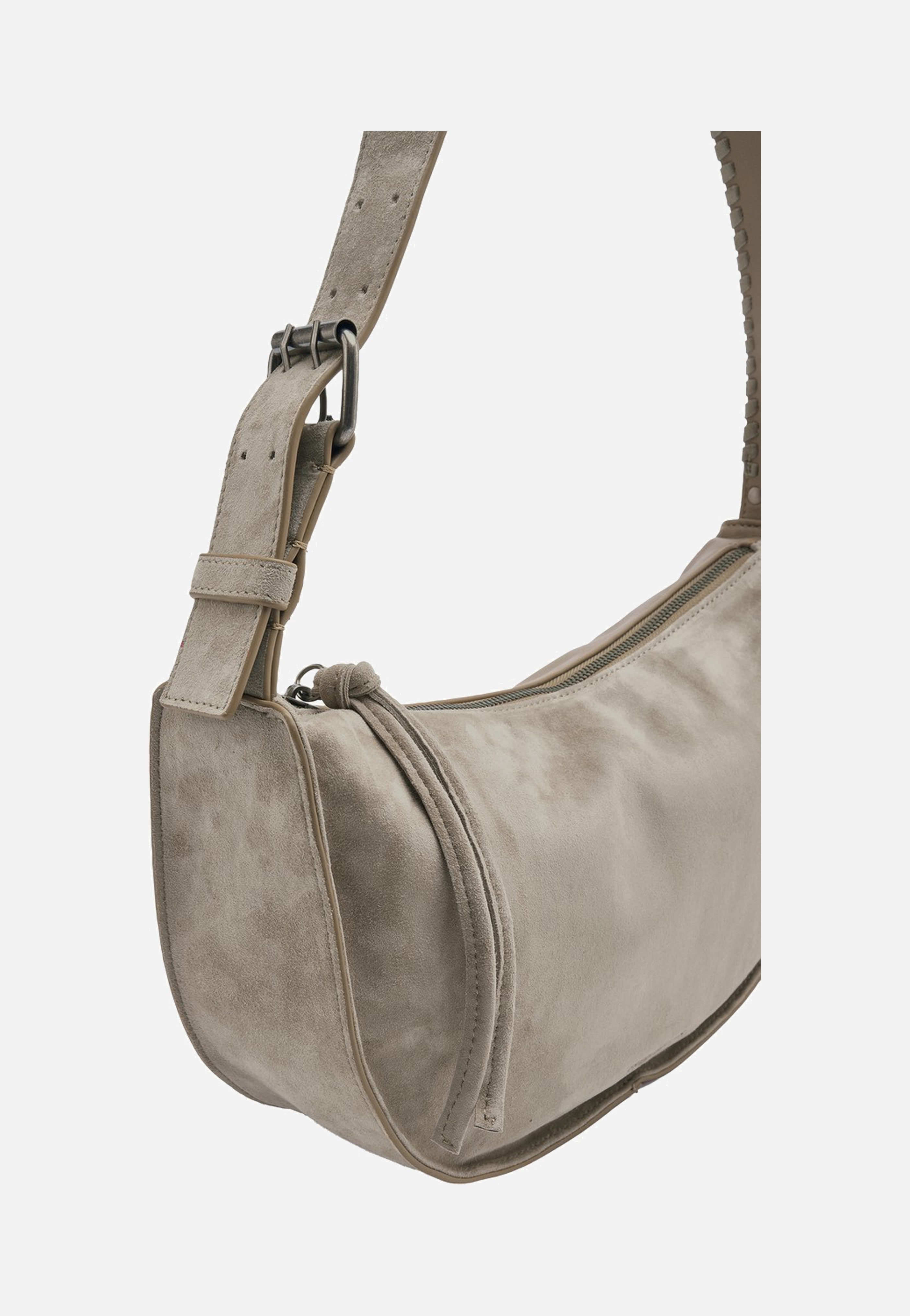 Fredsbruder Whipstitch Soul Hobo Taupe Hobo Bag