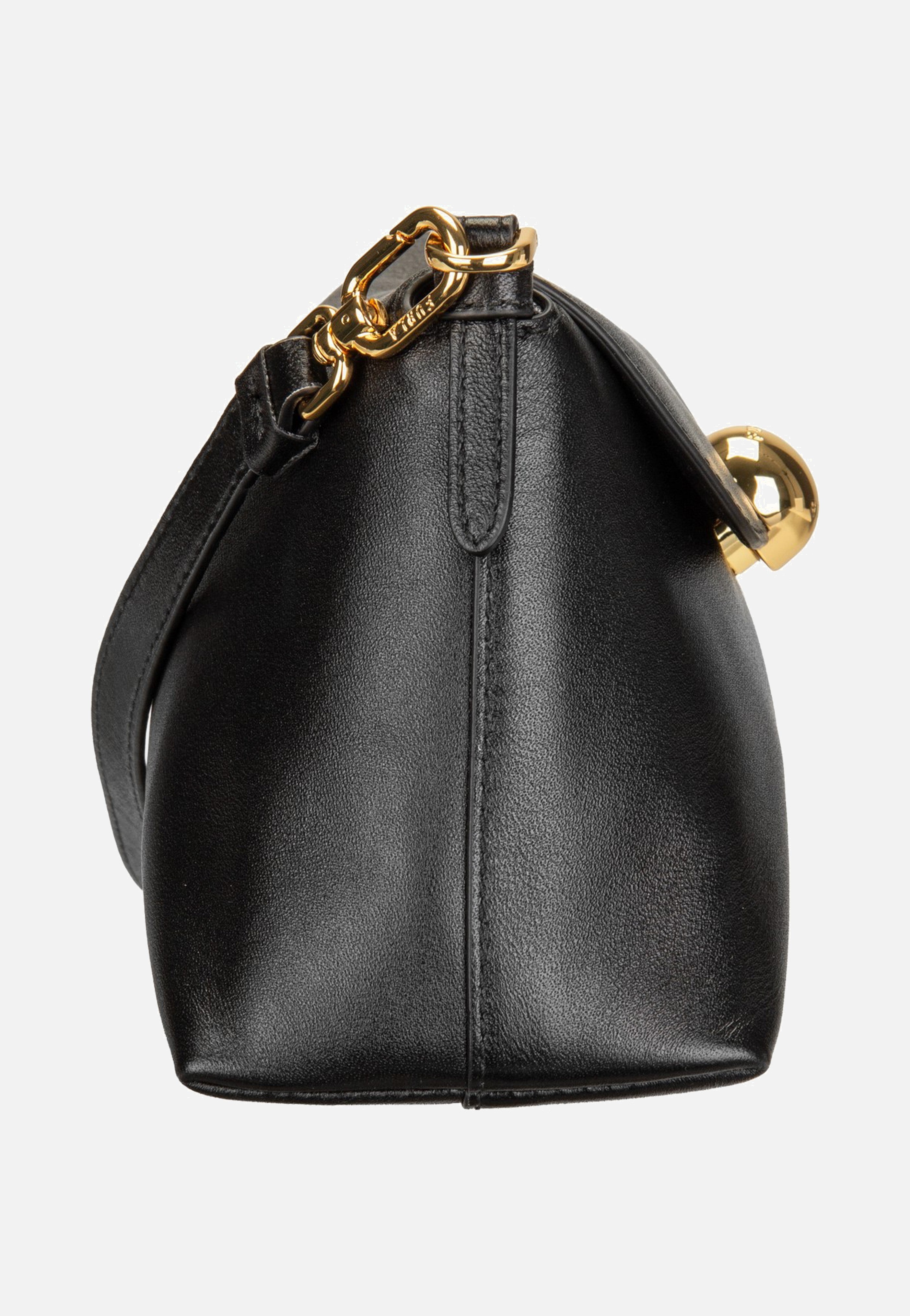 Furla Sfera Soft Mini Crossbod Nero Handle Bag