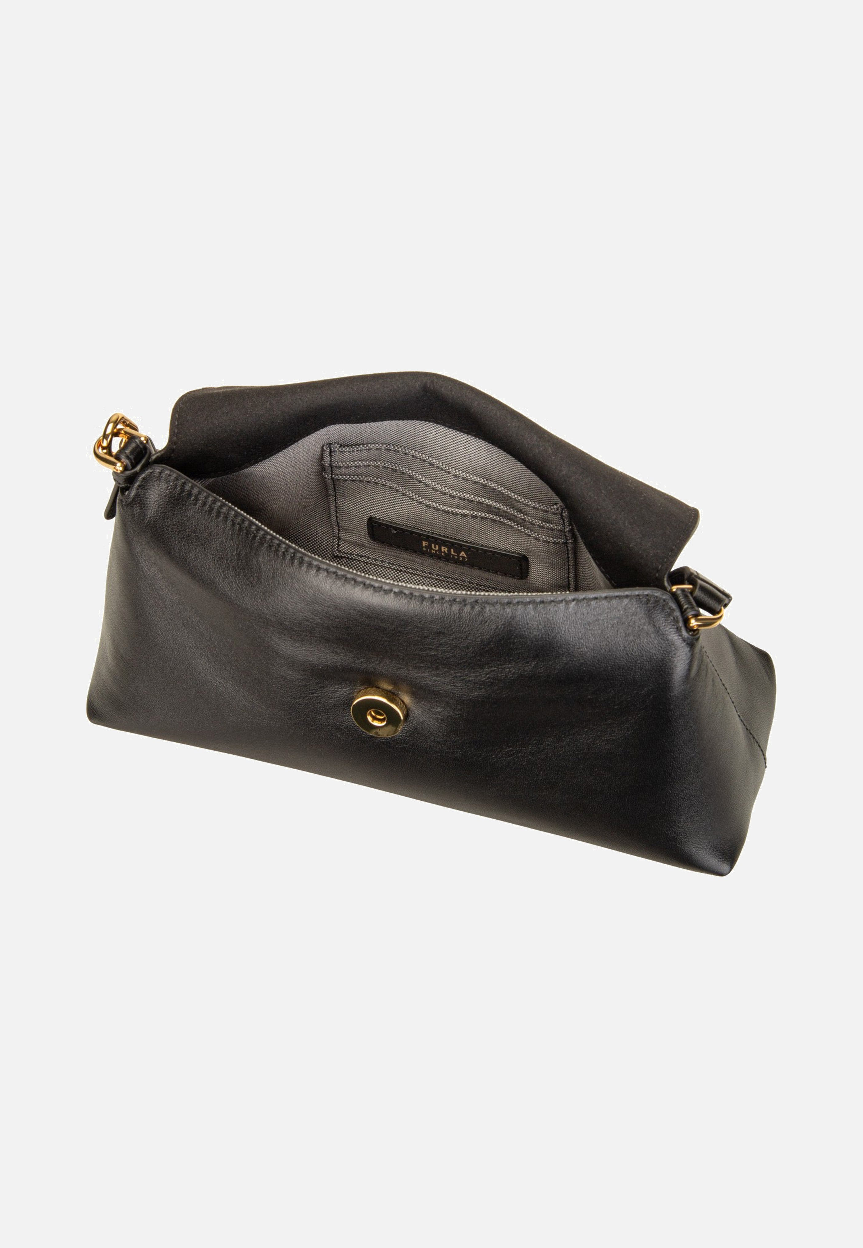Furla Sfera Soft Mini Crossbod Nero Handle Bag