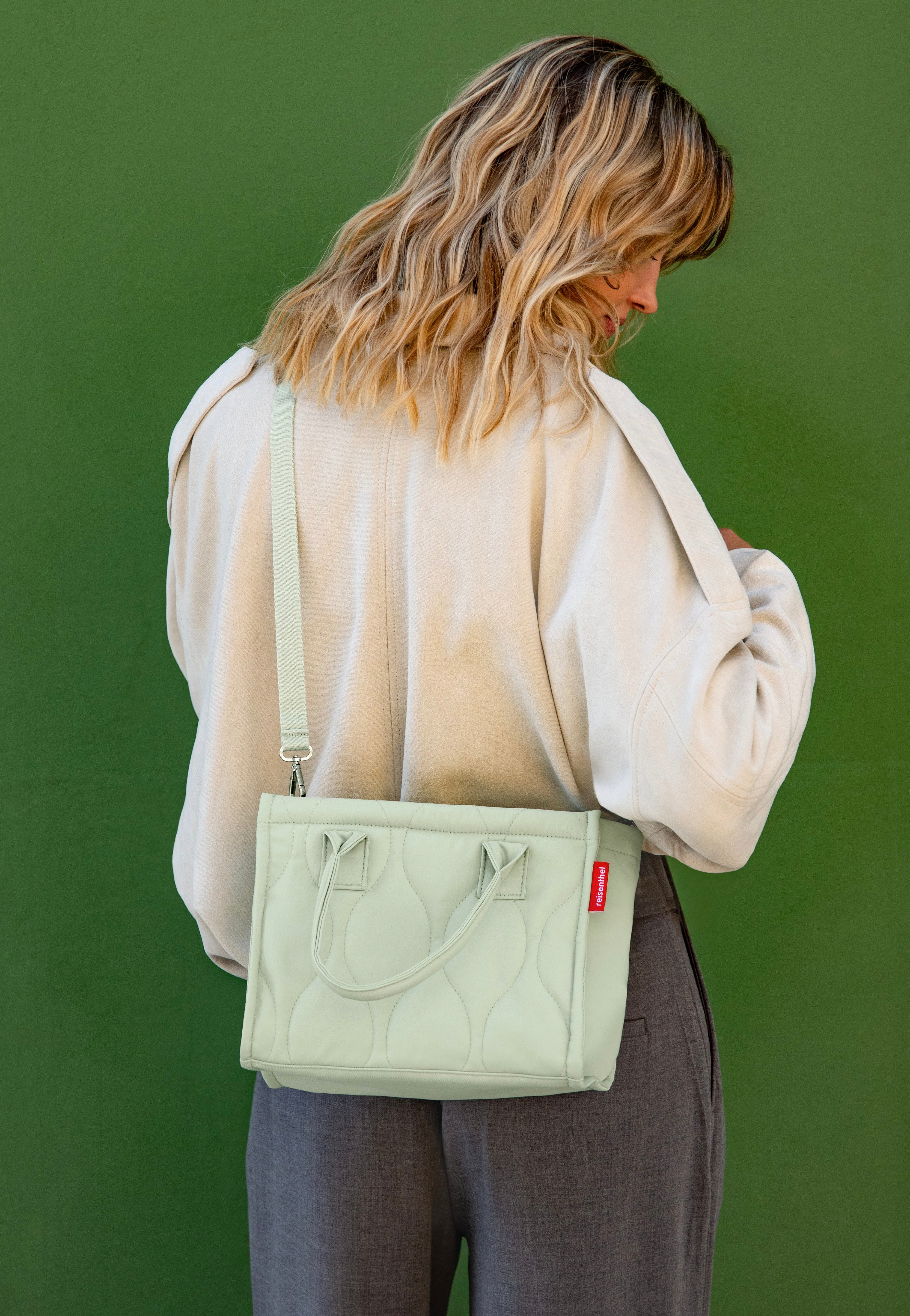 reisenthel Daily Shopper XS Puffer Iced Matcha Tote Bag