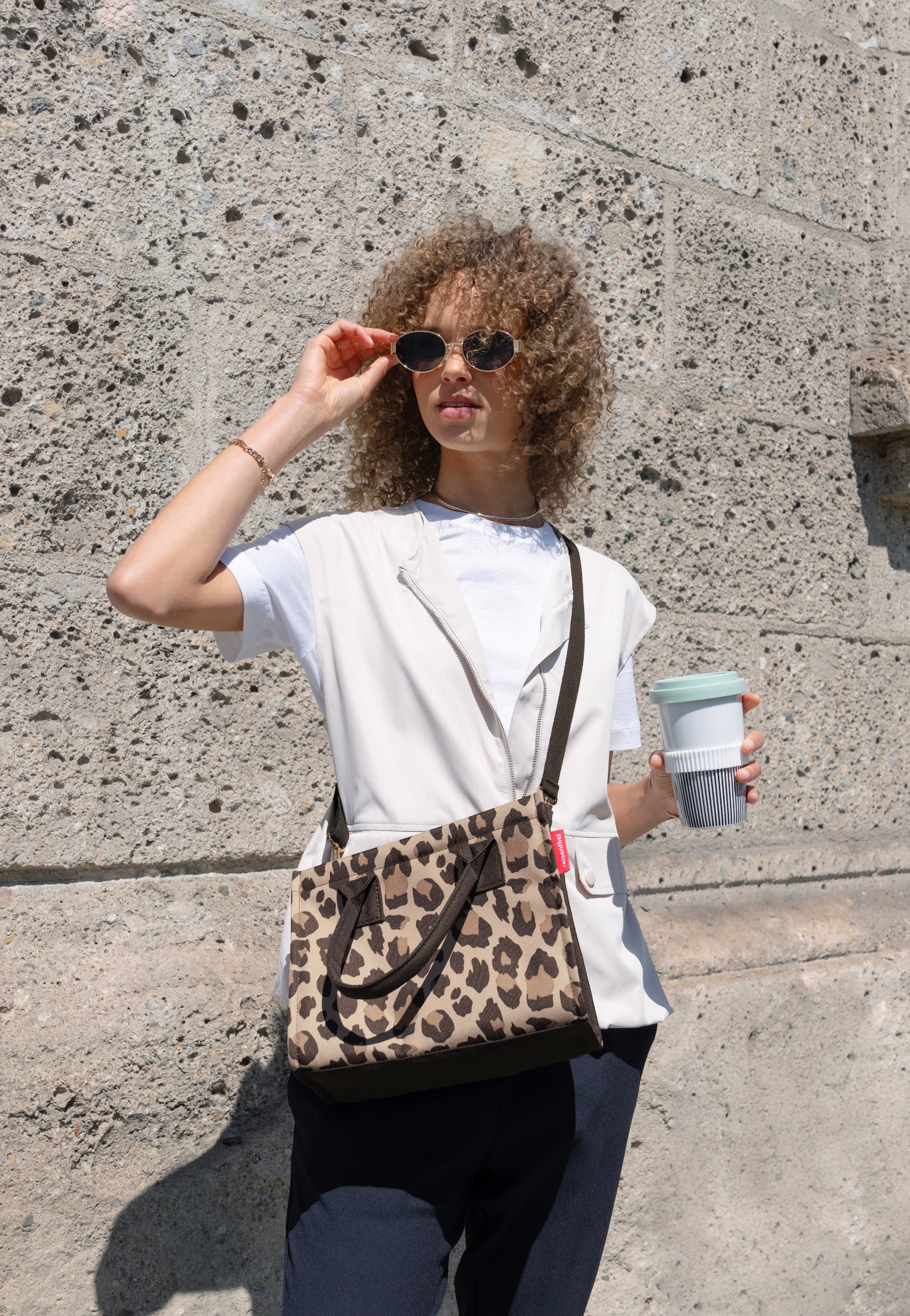 reisenthel Daily Shopper XS Leo Macchiato Tote Bag