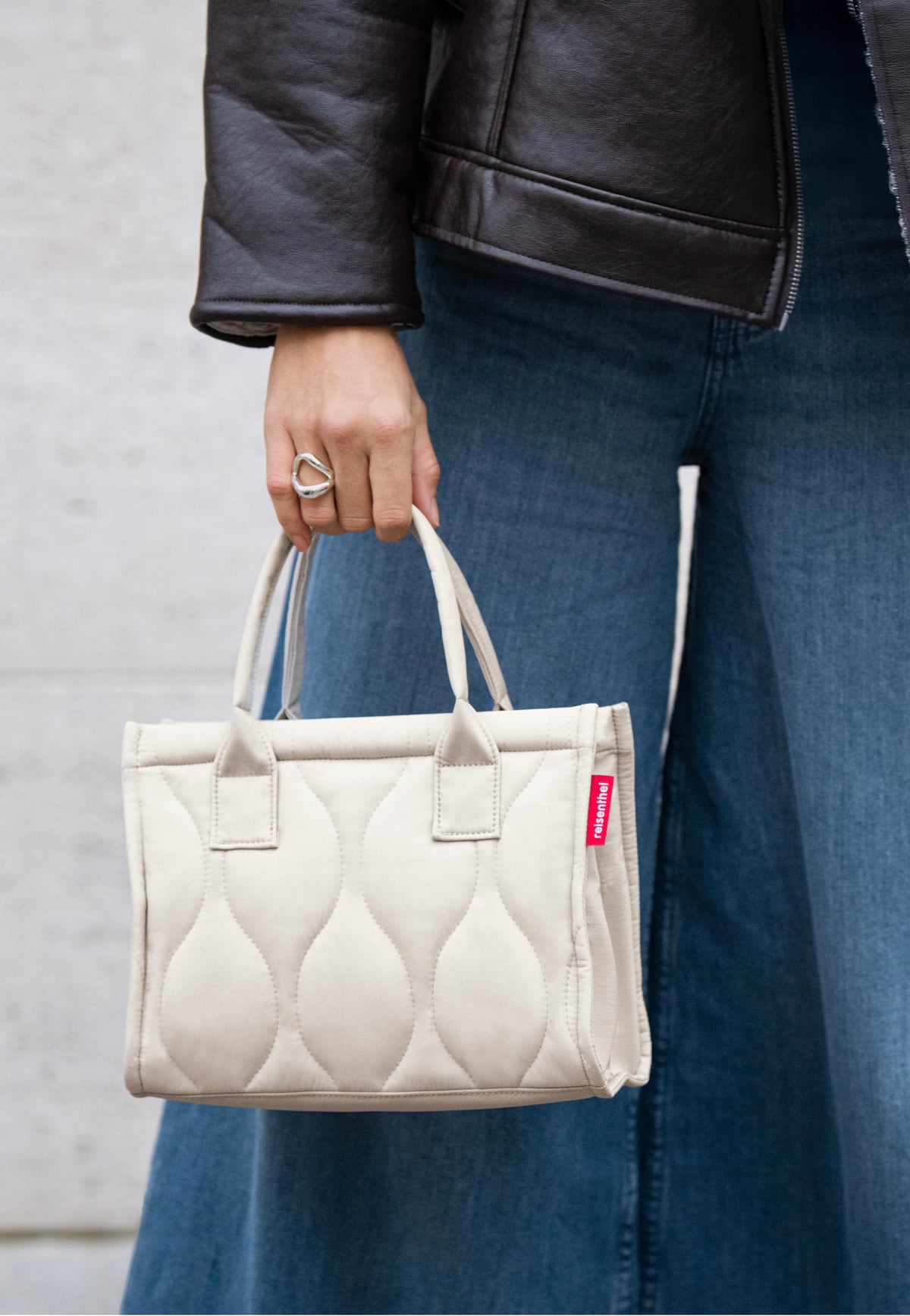 reisenthel Daily Shopper XS Puffer Stone Tote Bag