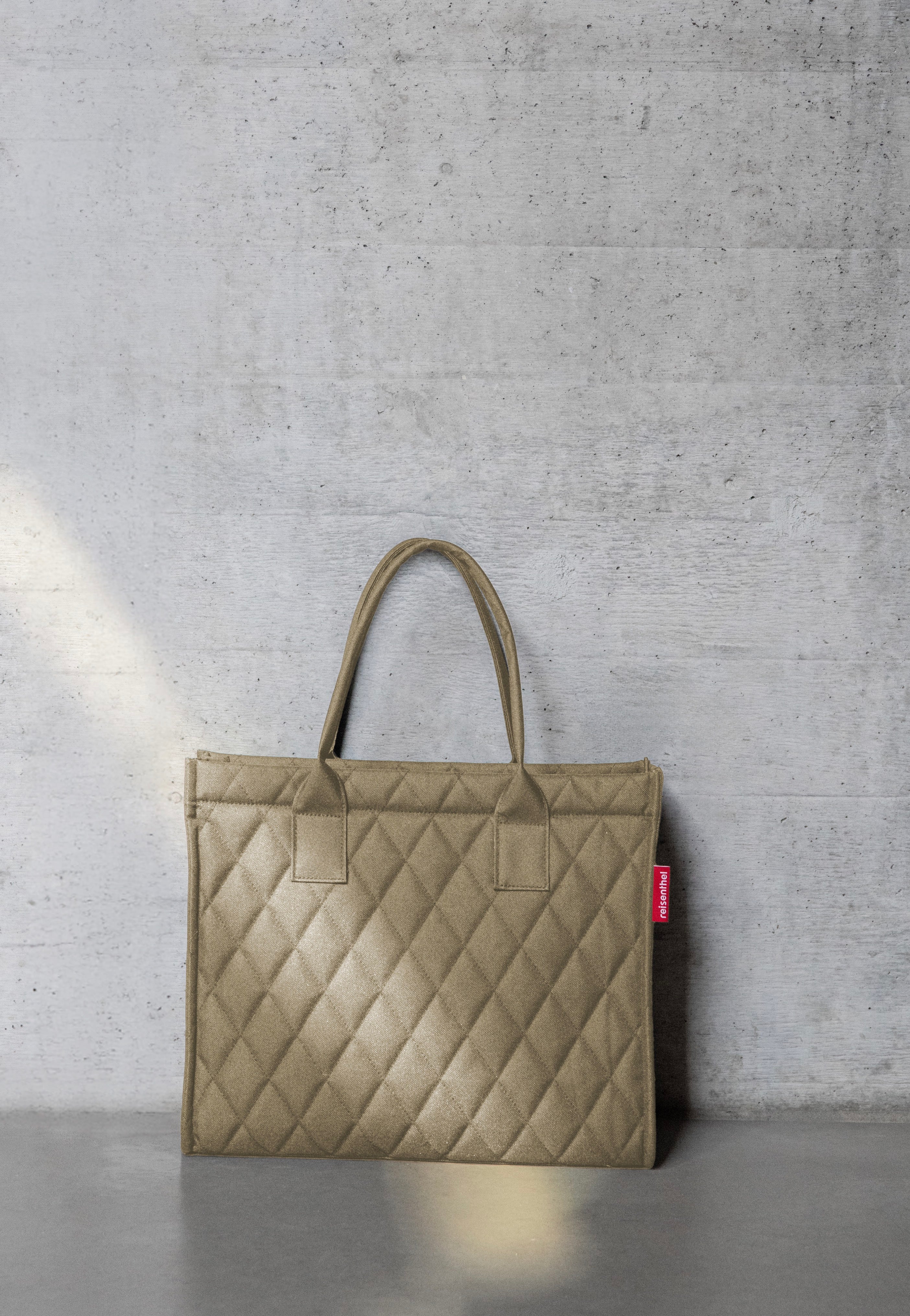 reisenthel Daily Shopper Business Rhombus Olive Tote Bag