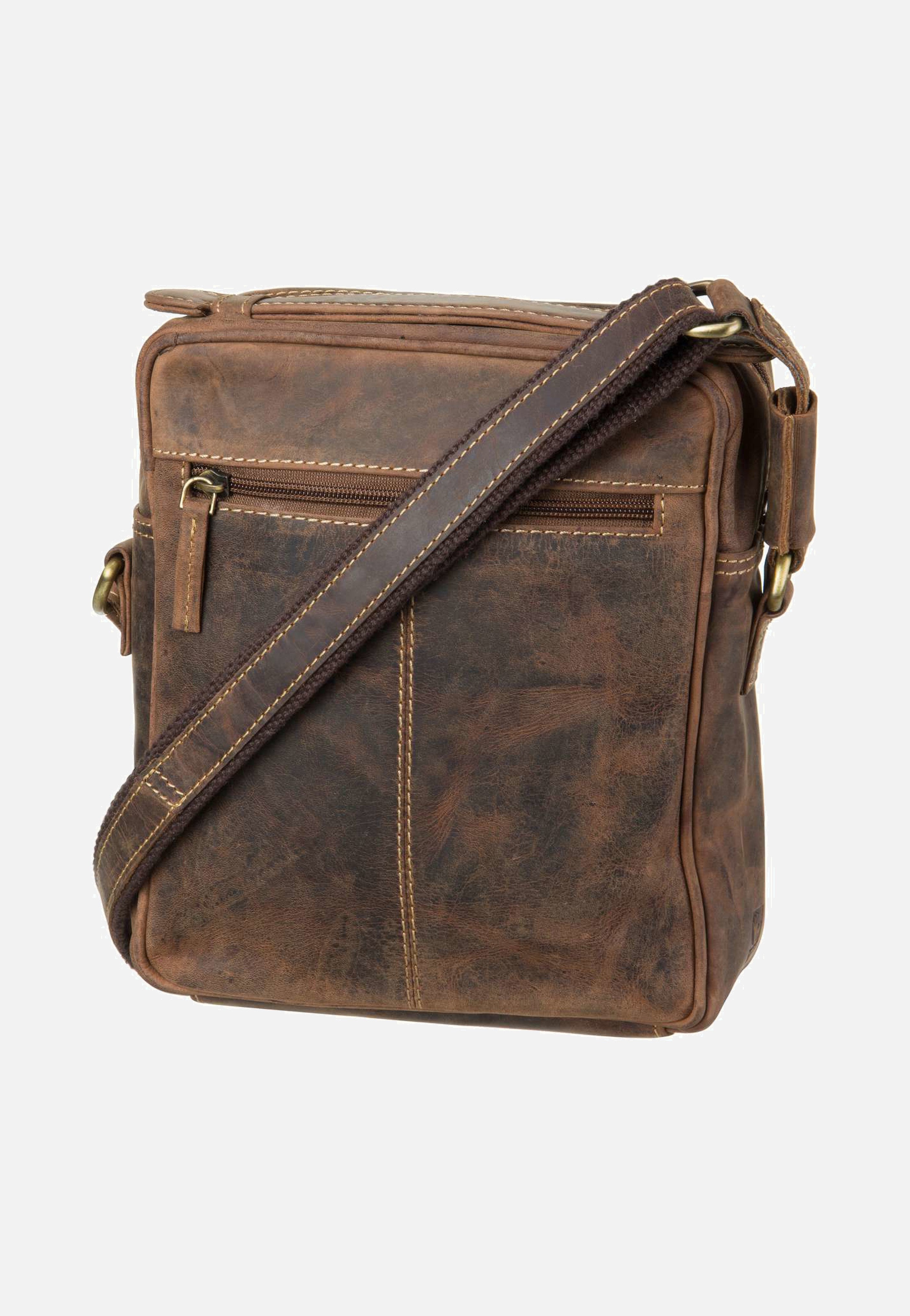 Greenburry Vintage 1664 Medium Sattelbraun Umhängetasche