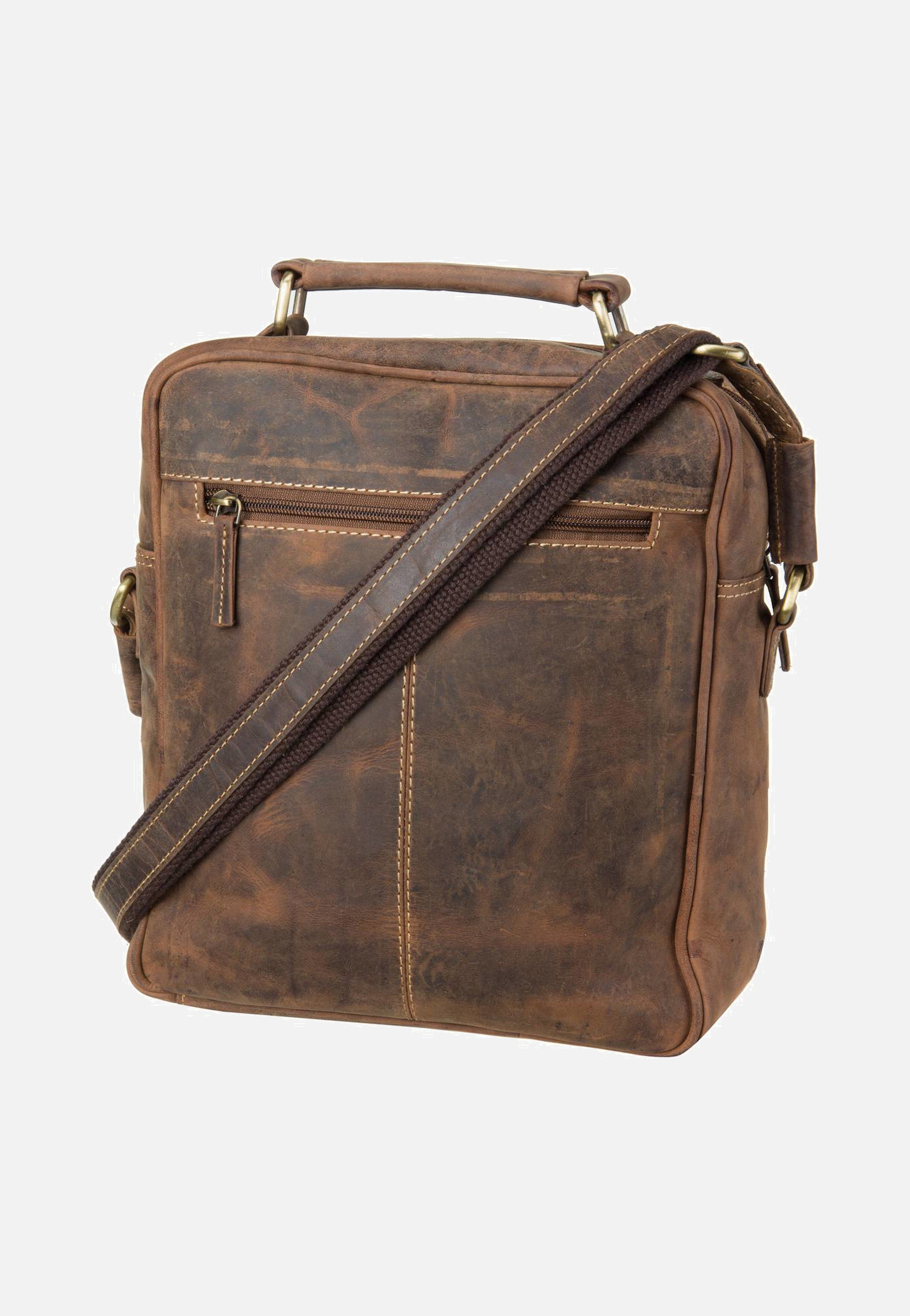Greenburry Vintage 1665 Large Sattelbraun Umhängetasche