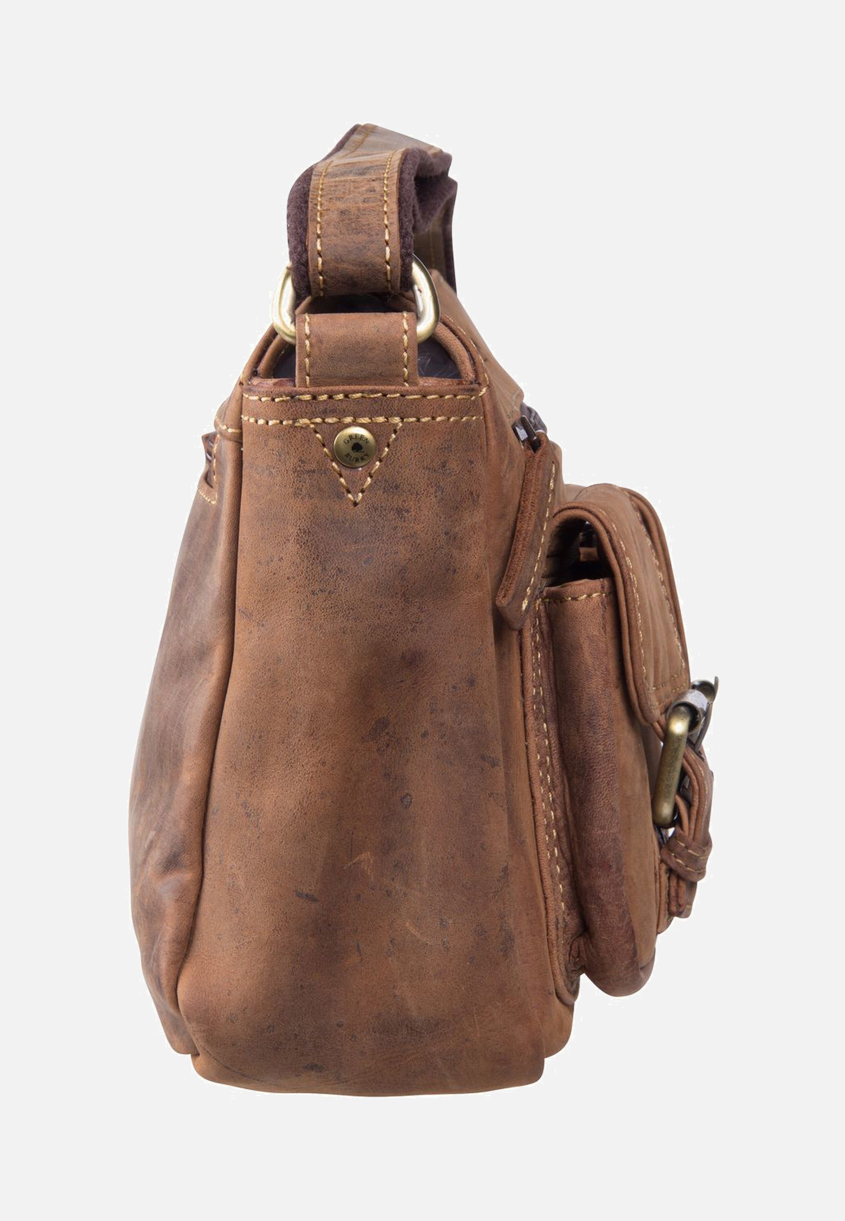 Greenburry Vintage 1769 Pocketbag Sattelbraun Umhängetasche