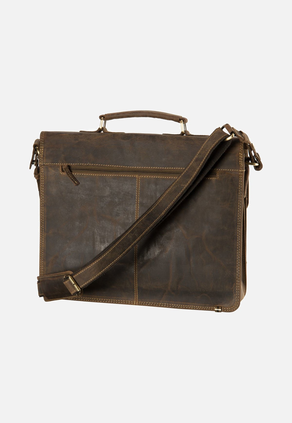 Greenburry Vintage Sattelbraun Aktentasche