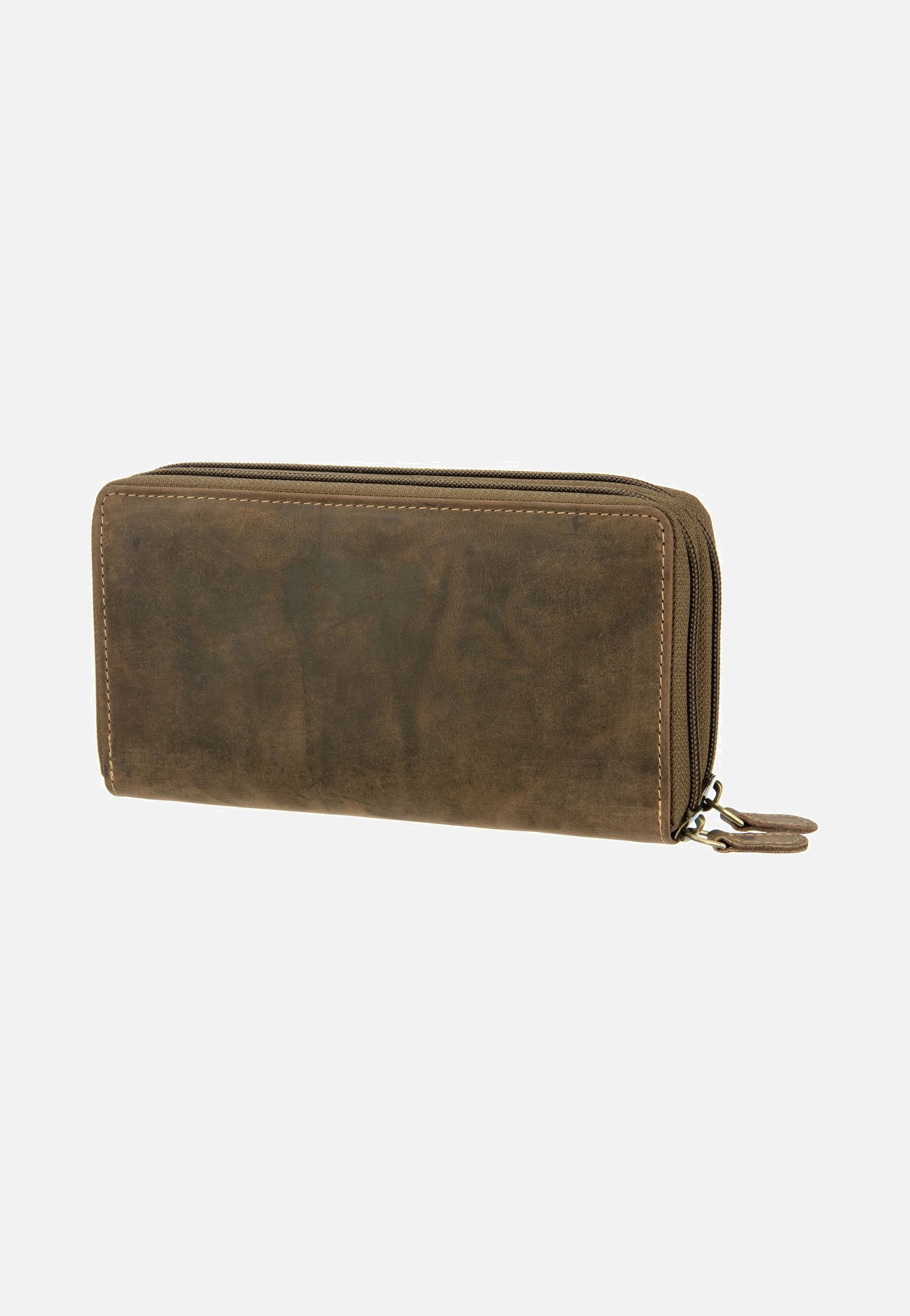 Greenburry Vintage Leder Sattelbraun Portemonnaie