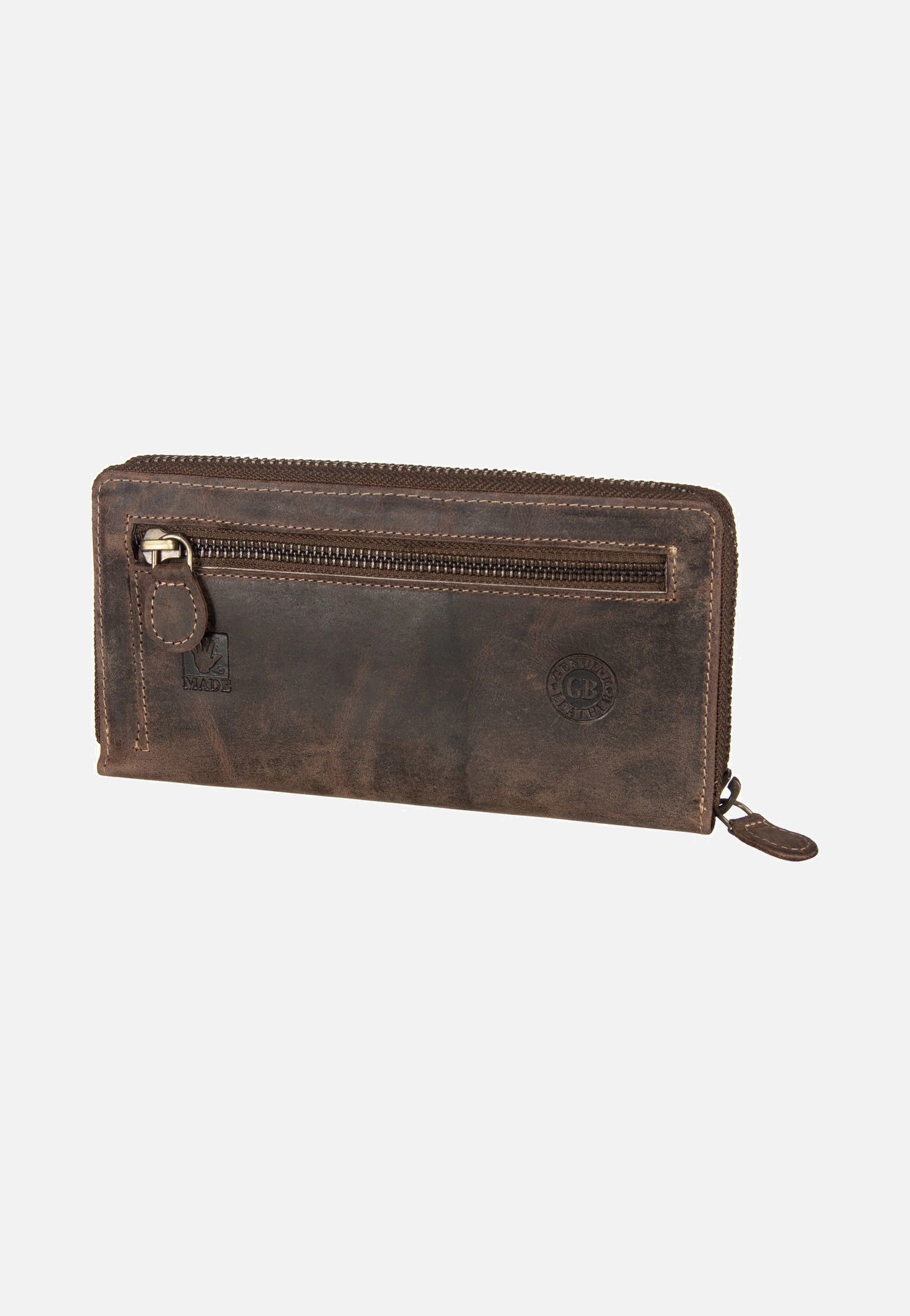 Greenburry Vintage RV-Damenbörse Sattelbraun Portemonnaie