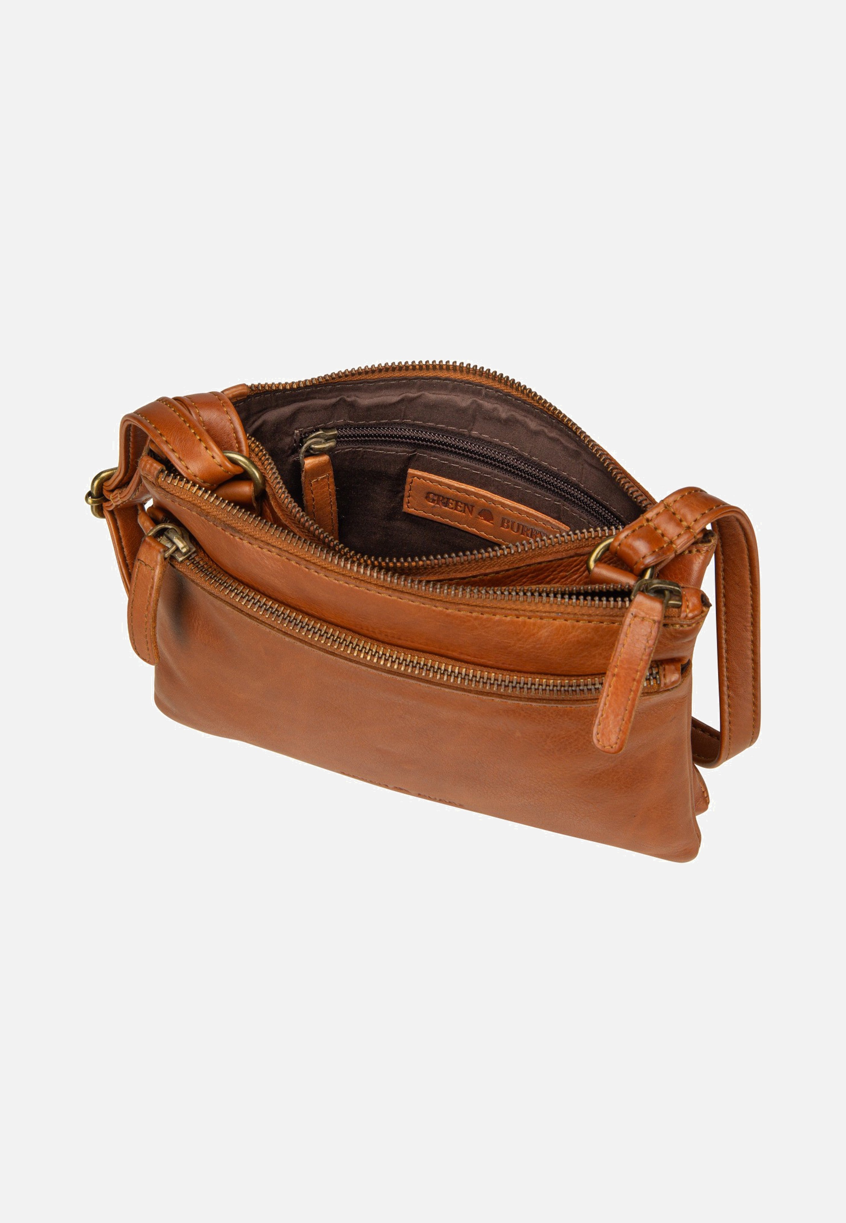 Greenburry Colombiana Rv 3 Zip Small Nougat Umhängetasche