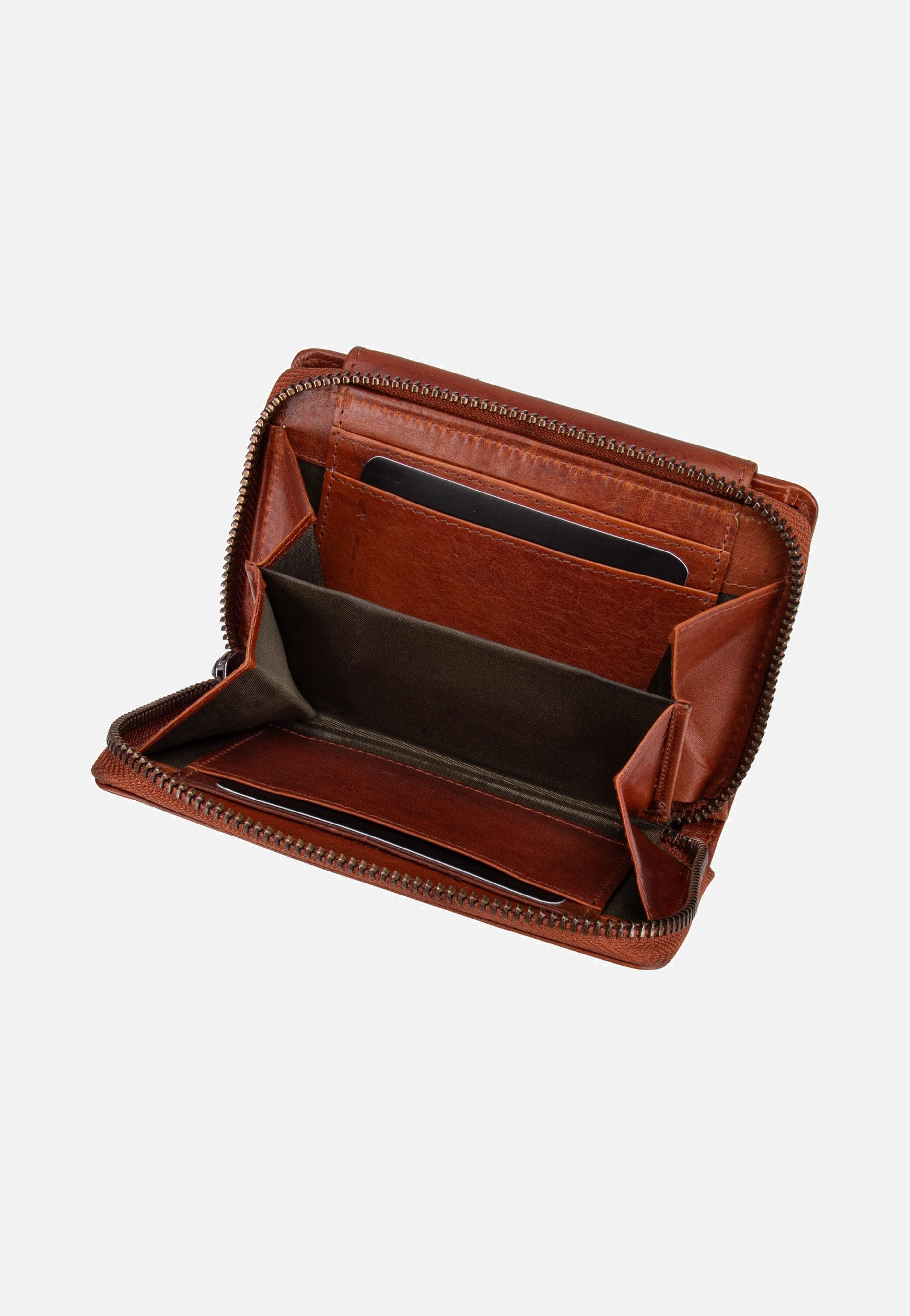 Greenburry Newport Rv-Damenbörse Rfid Caramel Portemonnaie