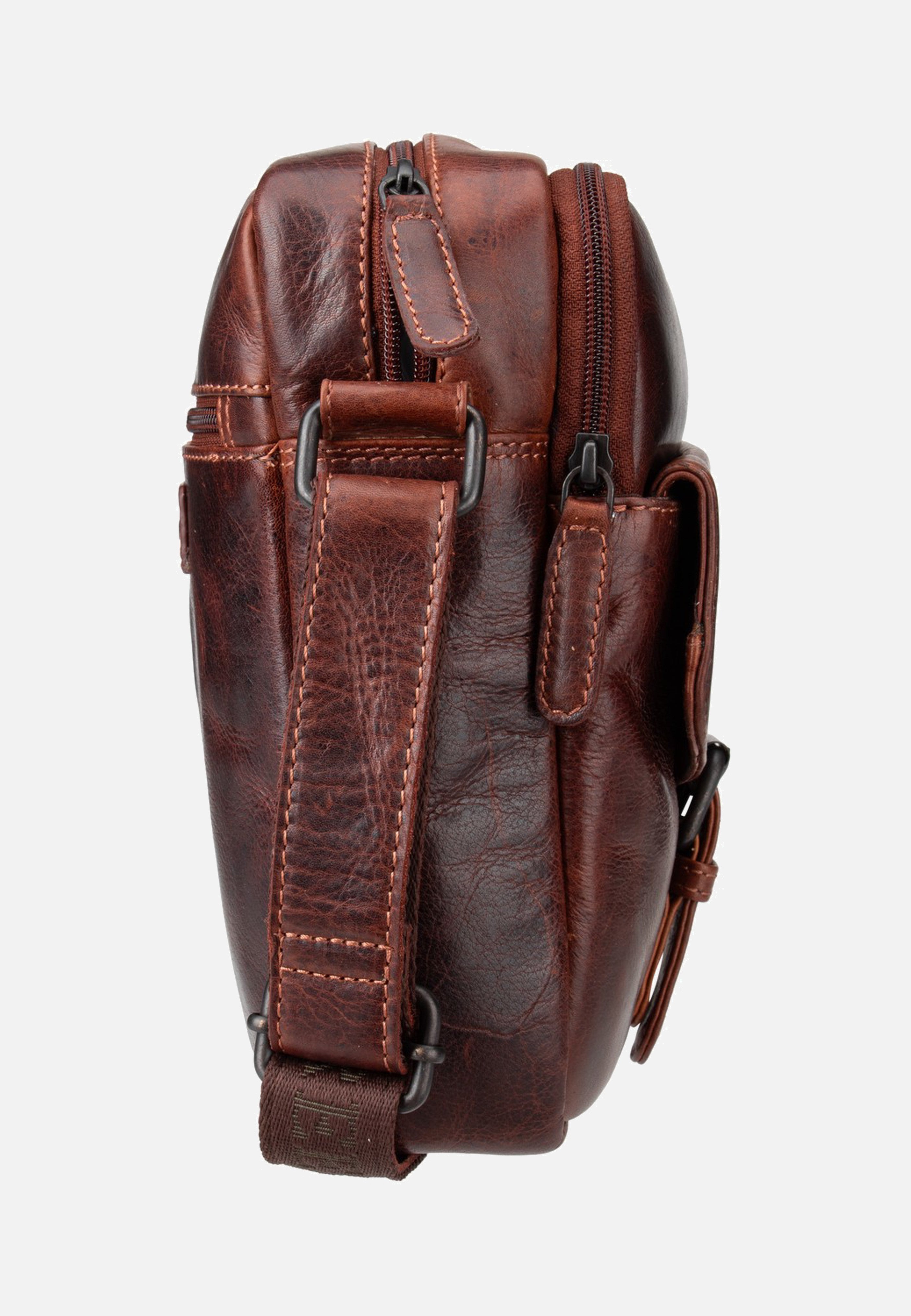 Greenburry Rugged Shoulderbag L Teak Brown Schultertasche