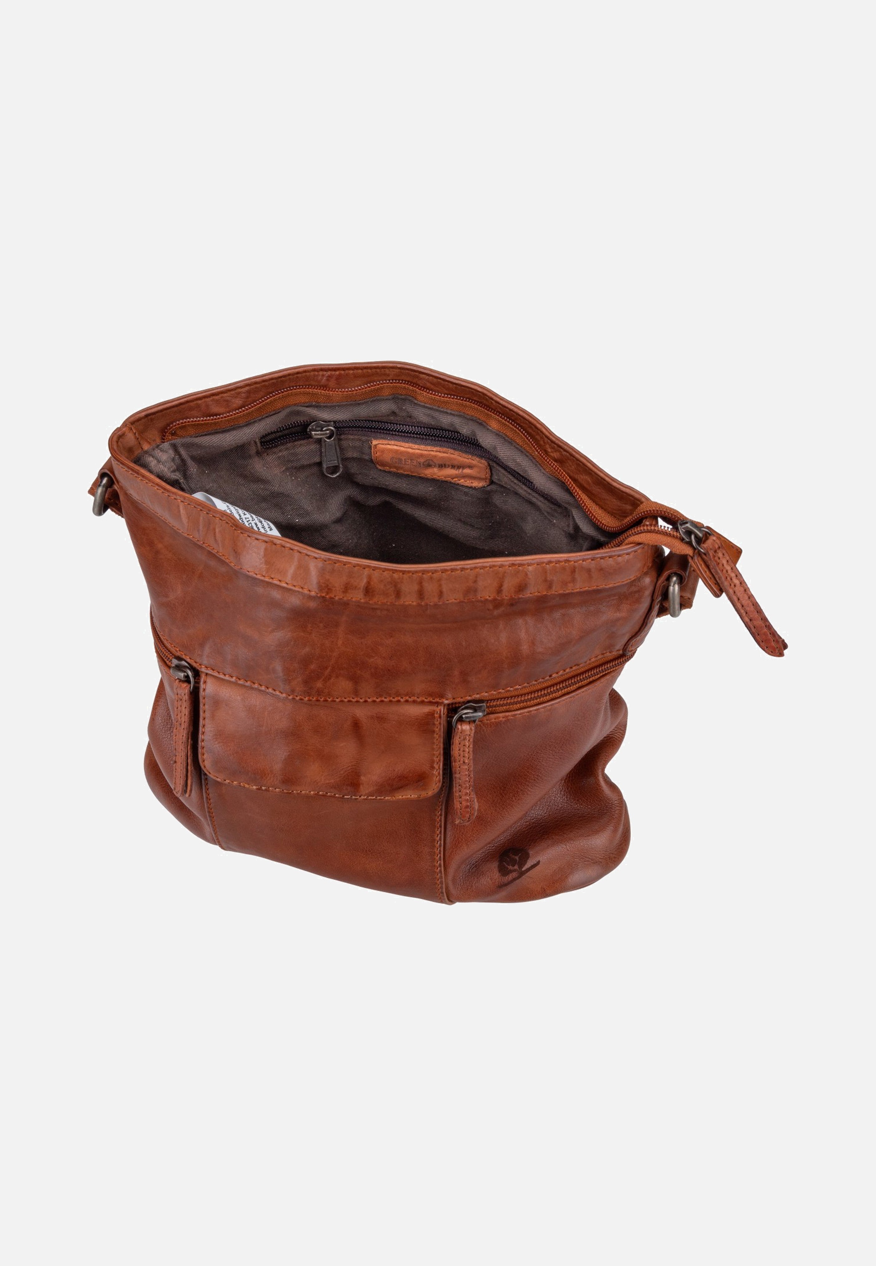 Greenburry Torro Lavado 1322 Peanut Nut Crossbody Bag