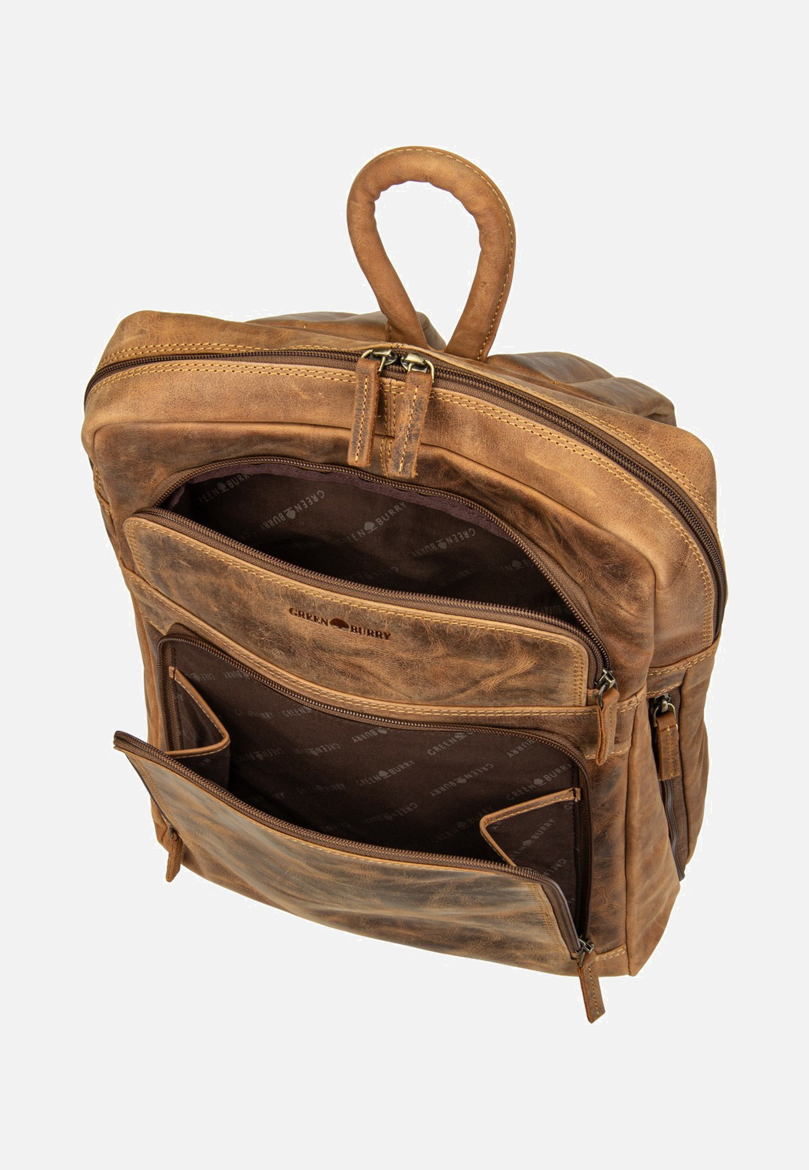 Greenburry Vintage Business Project 1 Sattelbraun Rucksack