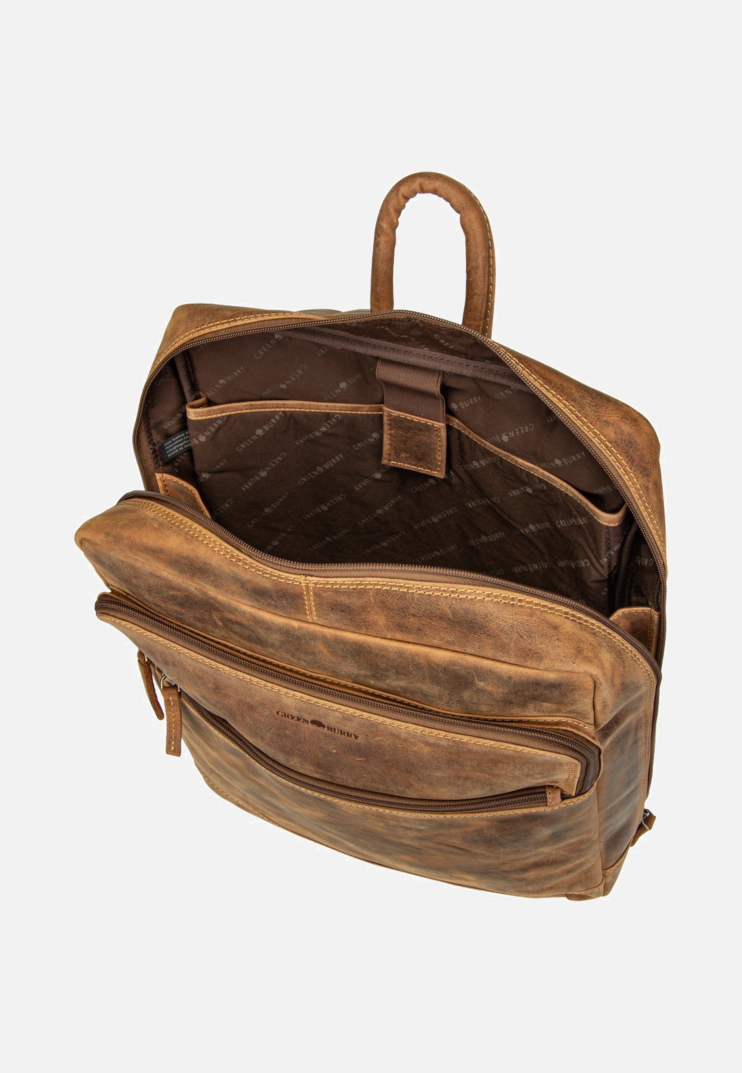 Greenburry Vintage Business Project 2 Sattelbraun Rucksack
