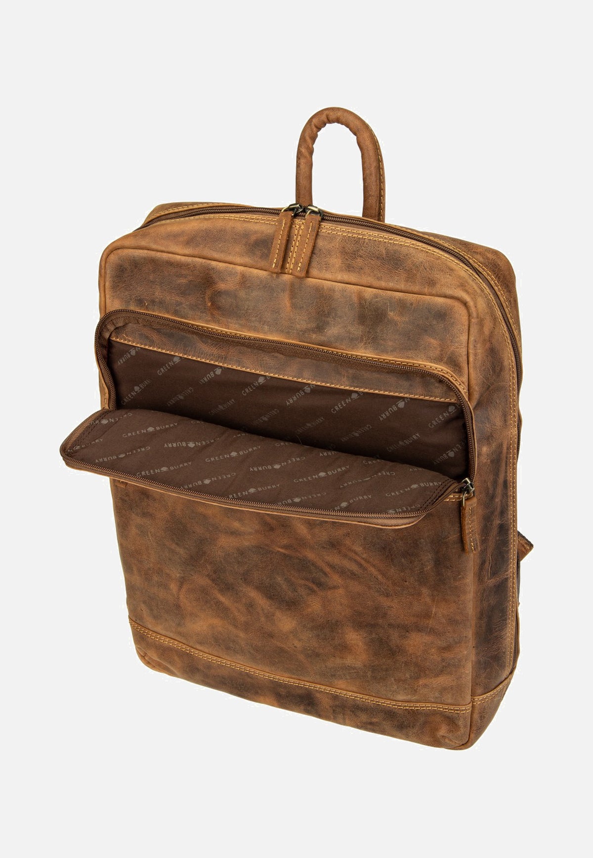 Greenburry Vintage Business Project 2 Sattelbraun Rucksack
