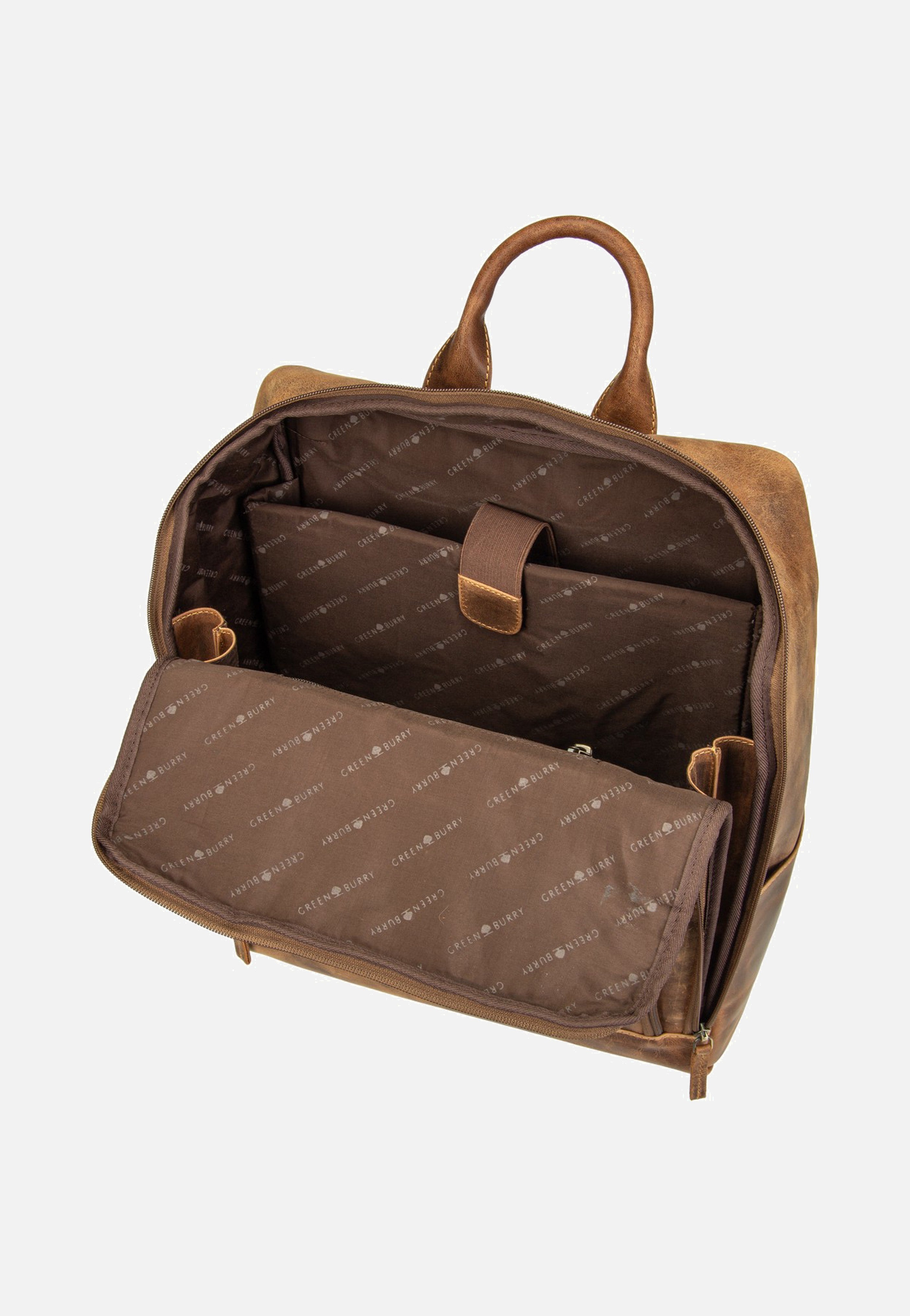 Greenburry Vintage Business XL Sattelbraun Rucksack